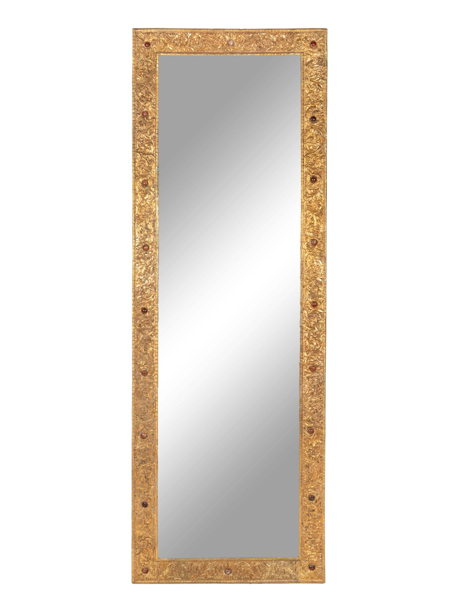 A Chinese Export Gilt Bronze Mirror (1 of 2)