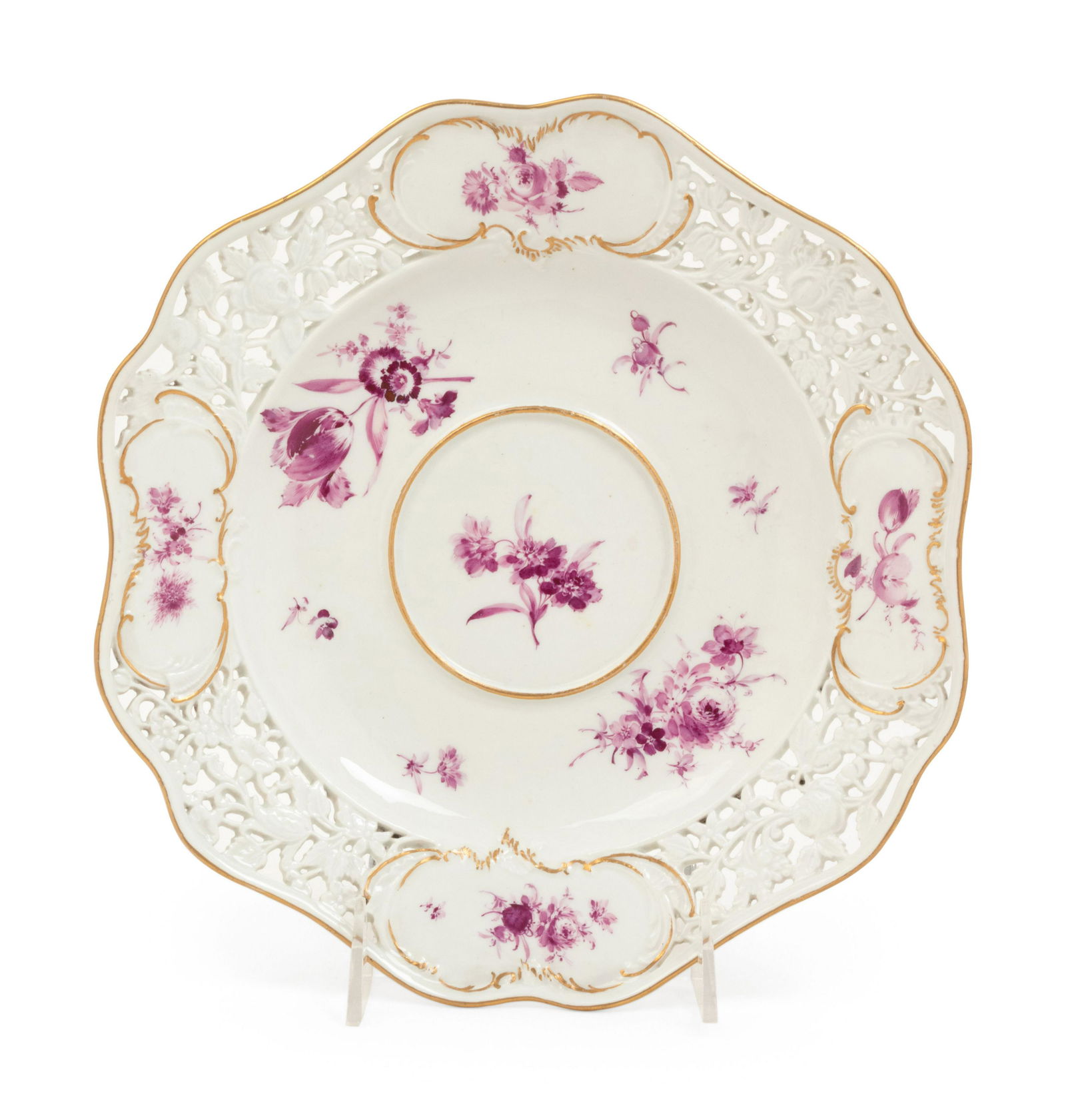 A Meissen Reticulated Porcelain Dish (1 of 1)