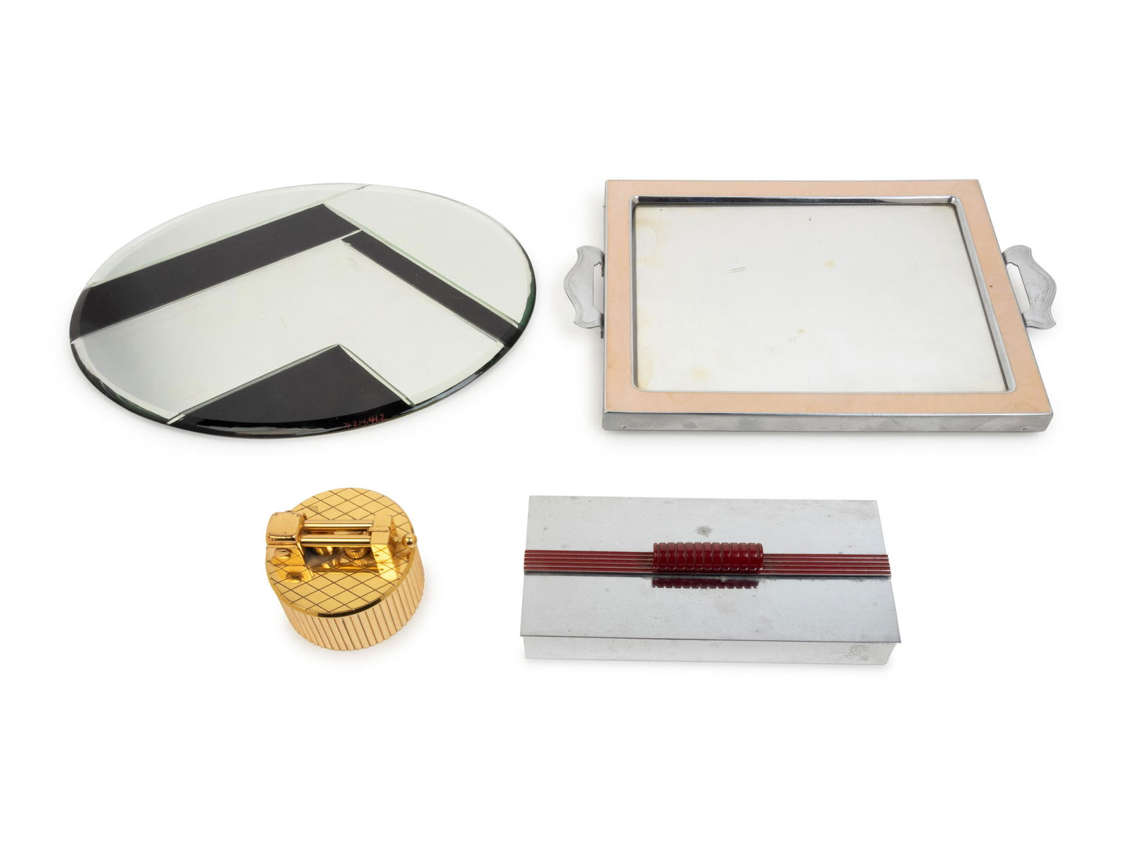 A Group of Four Art Deco and Art Deco Style Table (1 of 2)