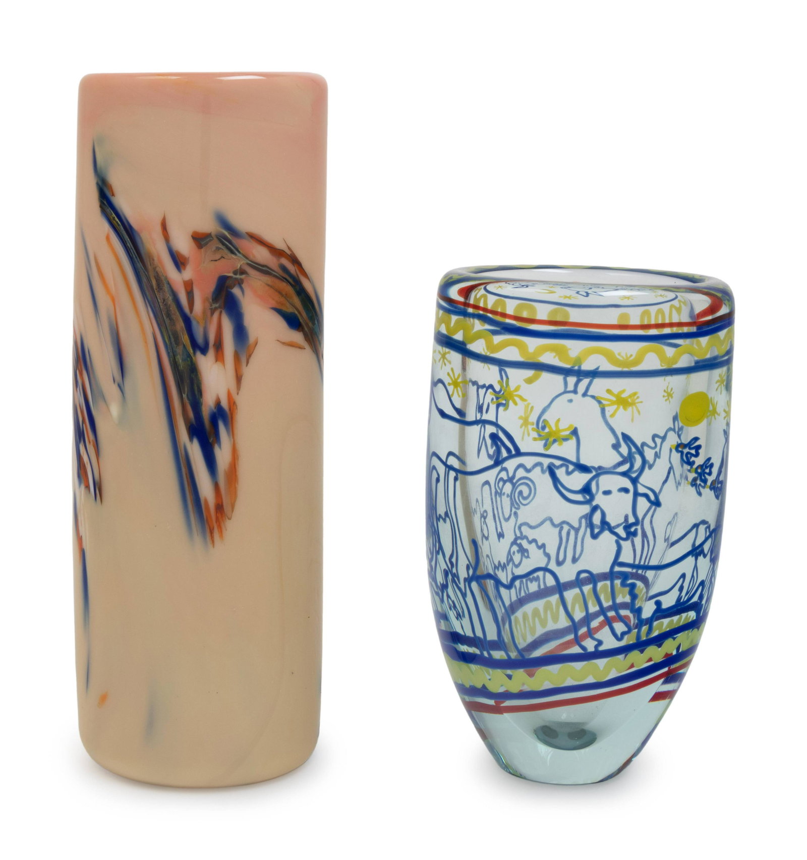 A Group of Three Studio Glass Articles (1 of 4)