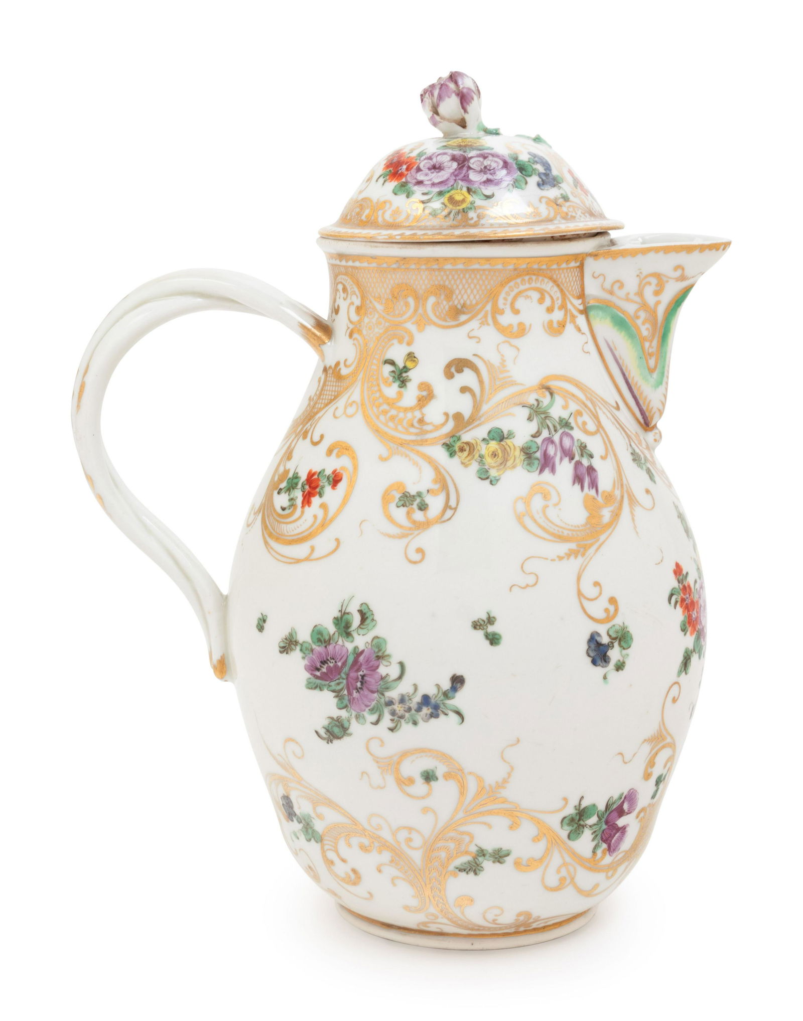 A Bristol Porcelain Covered Milk Jug (1 of 4)