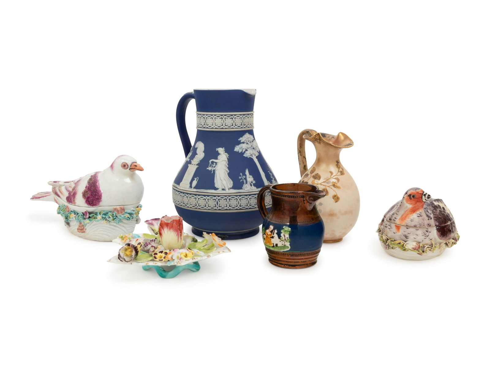 A Group of Five English Ceramic Articles (1 of 2)