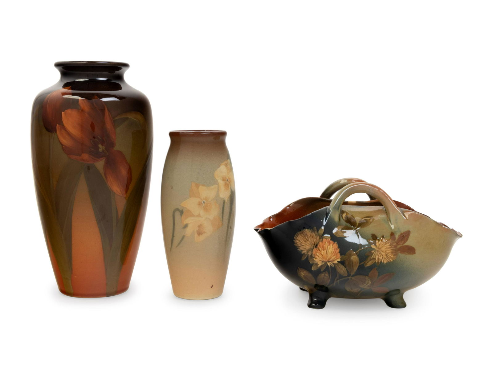 A Group of Three Artist SignedRookwood PotteryCeramic (1 of 2)