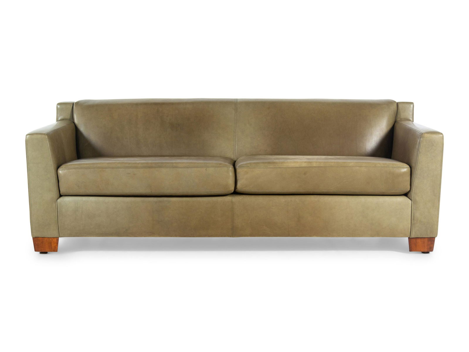 A Keleen Leather-Upholstered Two-Seat Sofa (1 of 3)