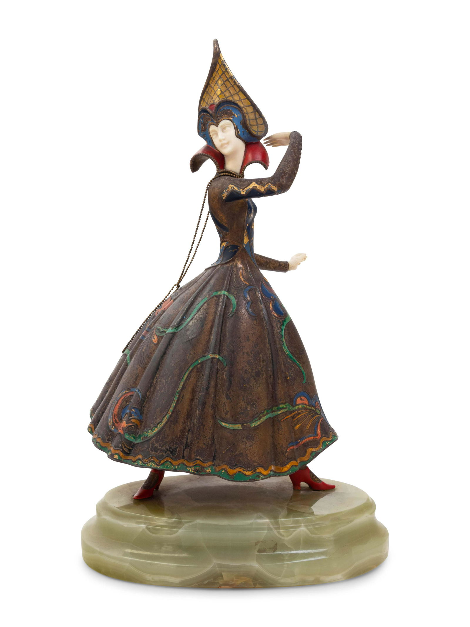 An Art Deco Bronze and Onyx Sculpture (1 of 3)