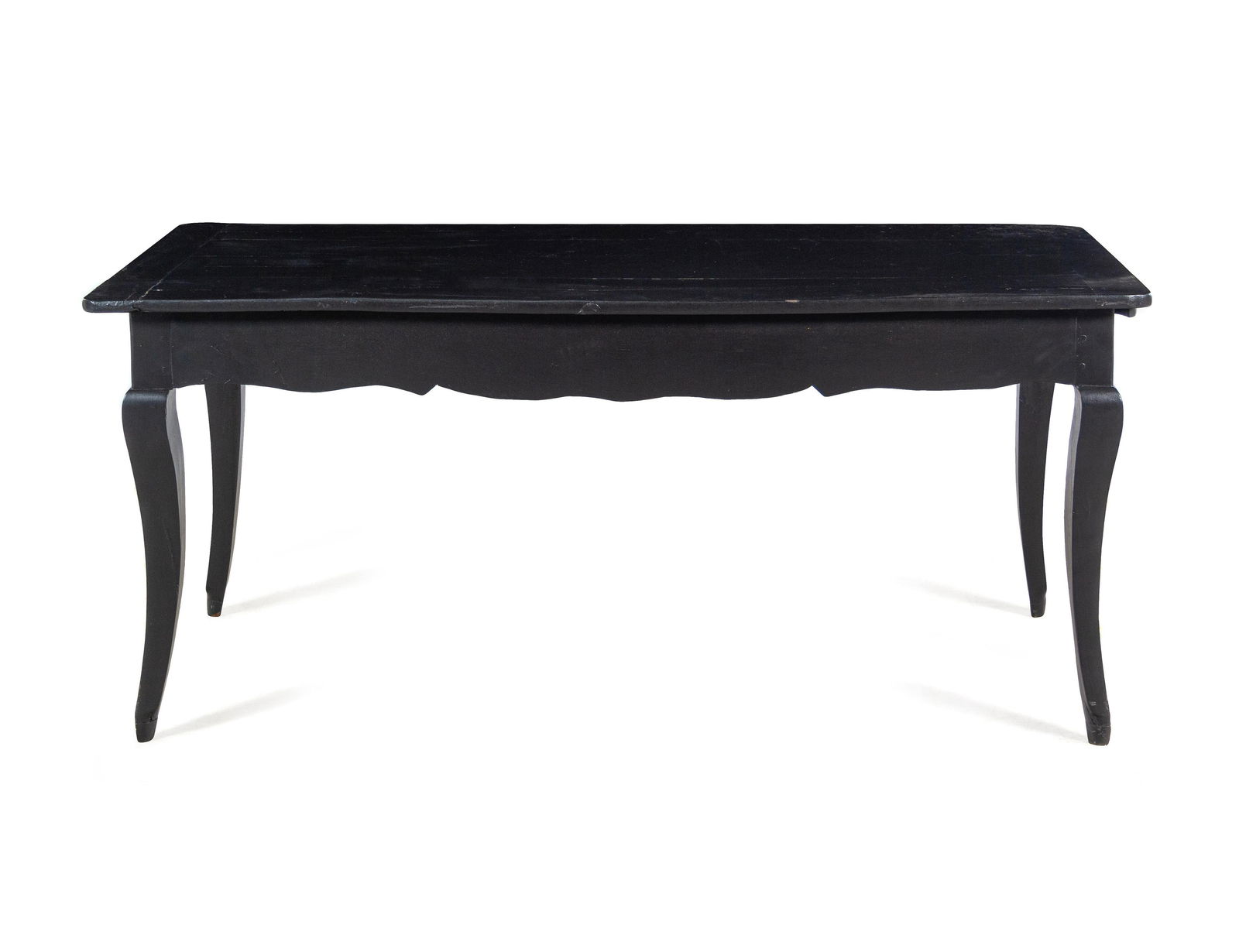 A Louis XV Provincial Ebonized Dining Table (1 of 3)