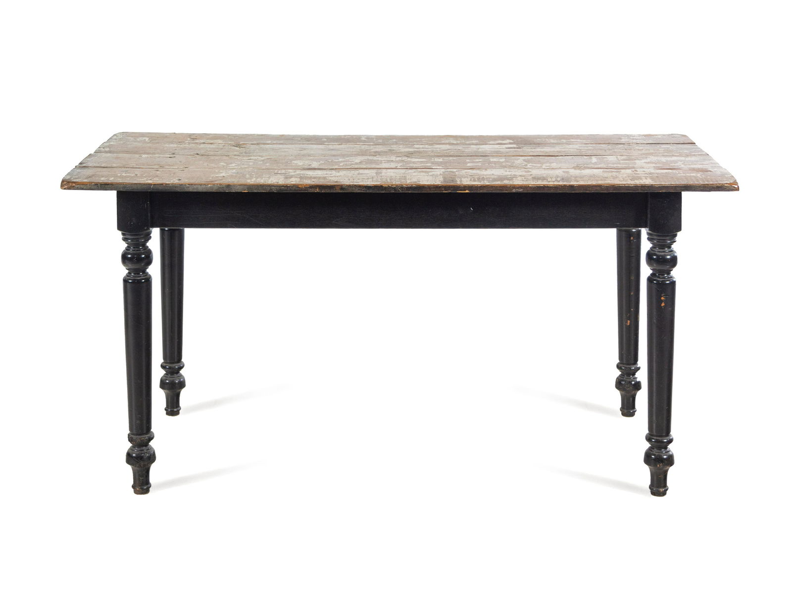 A French Provincial Painted and Parcel Ebonized Dining (1 of 2)