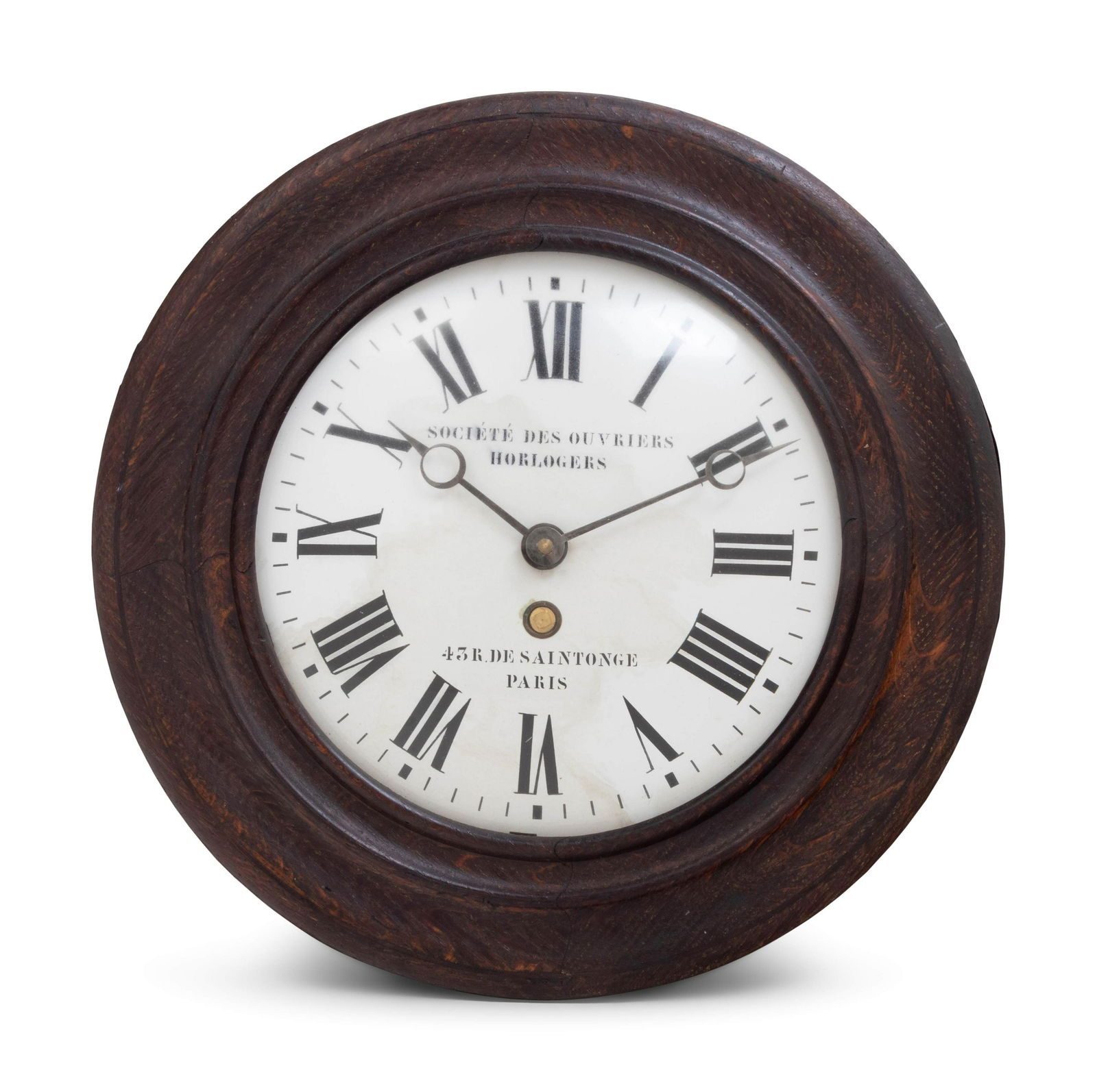 A French Oak Wall Clock (1 of 3)