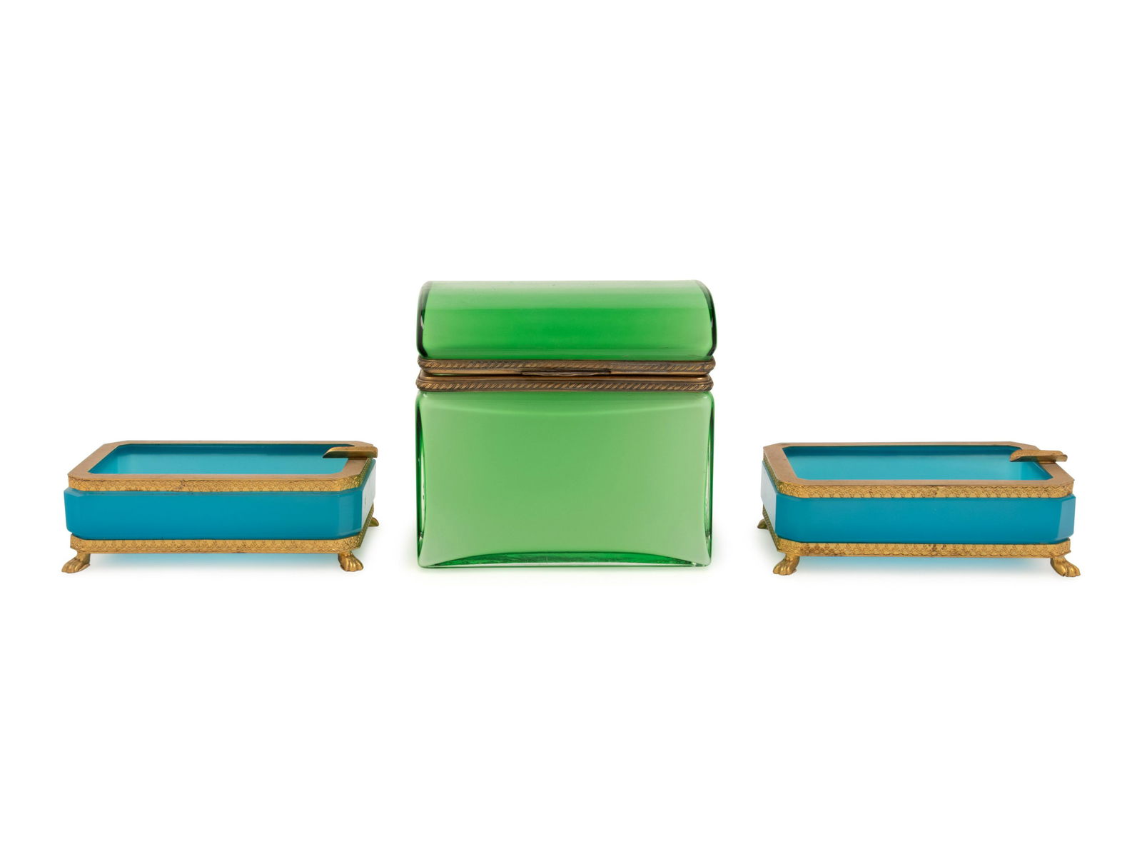 Three French Opaline Glass Table Articles (1 of 3)