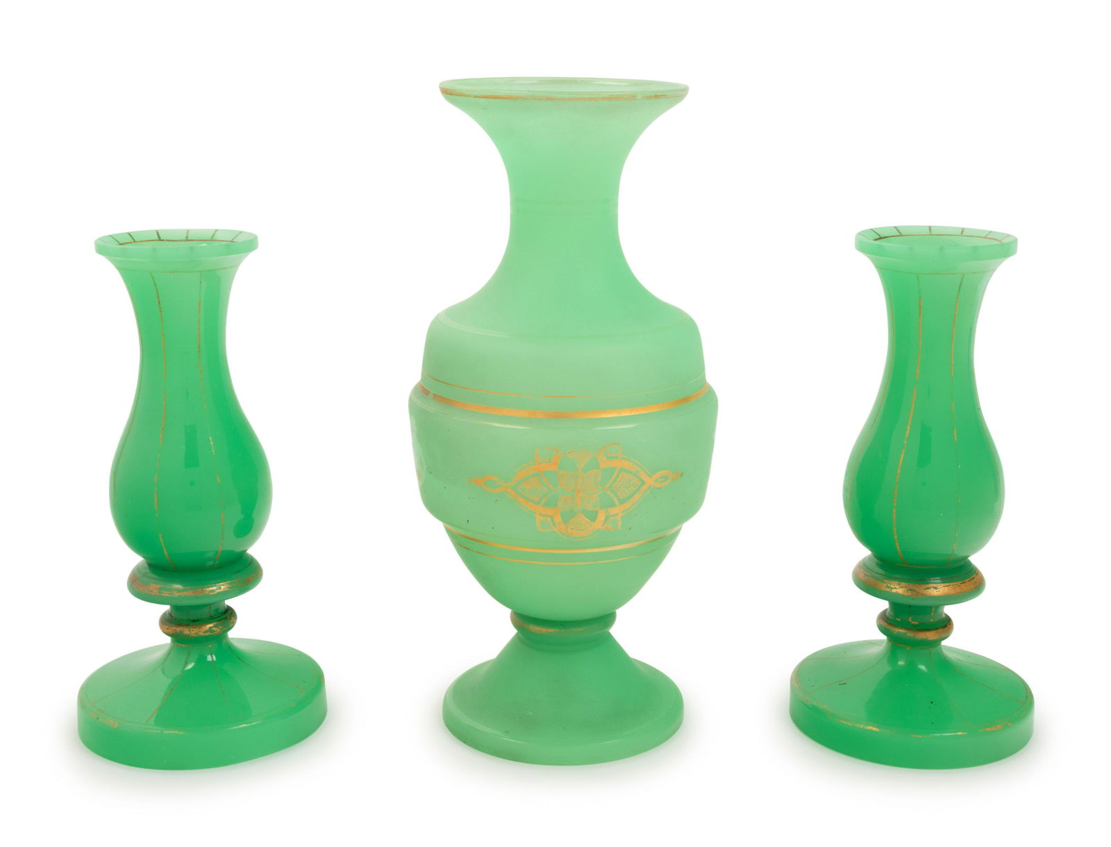 Three Opaline Glass Vases (1 of 2)