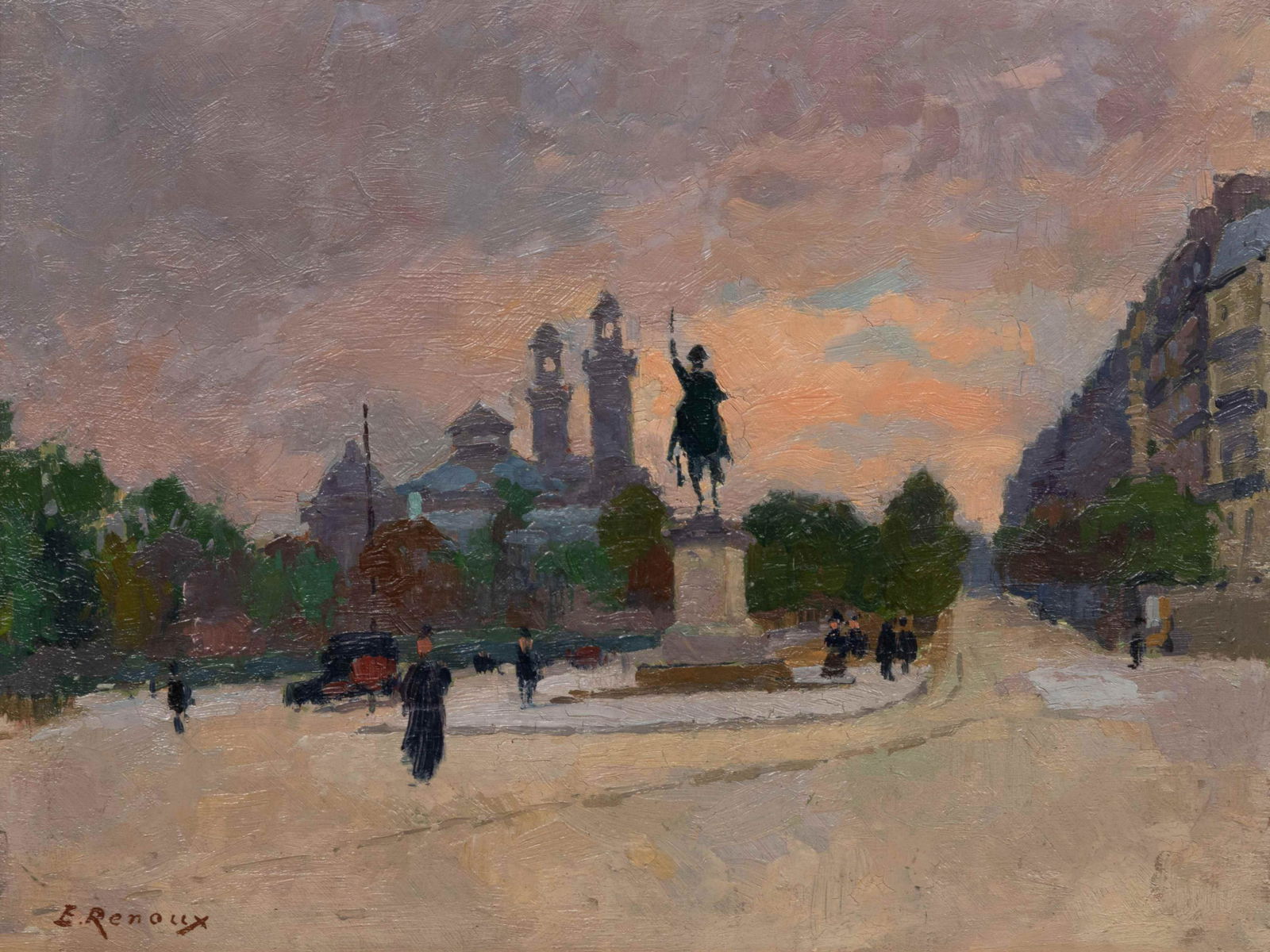 Jules Ernest Renoux (French, 1863-1932) Trocadero (1 of 3)