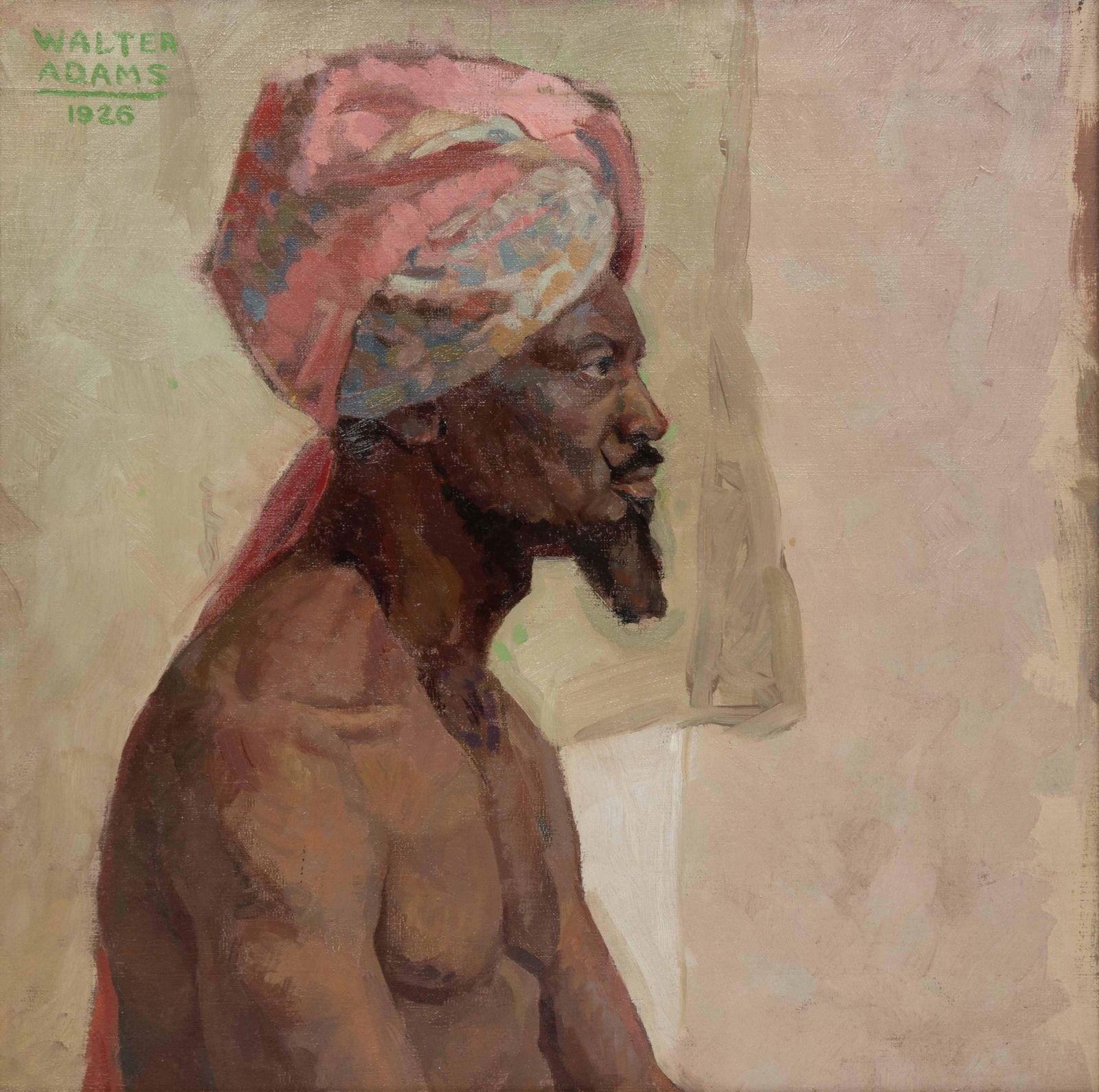 Walter Burt Adams (American, 1903-1990) Head of a Man, (1 of 3)