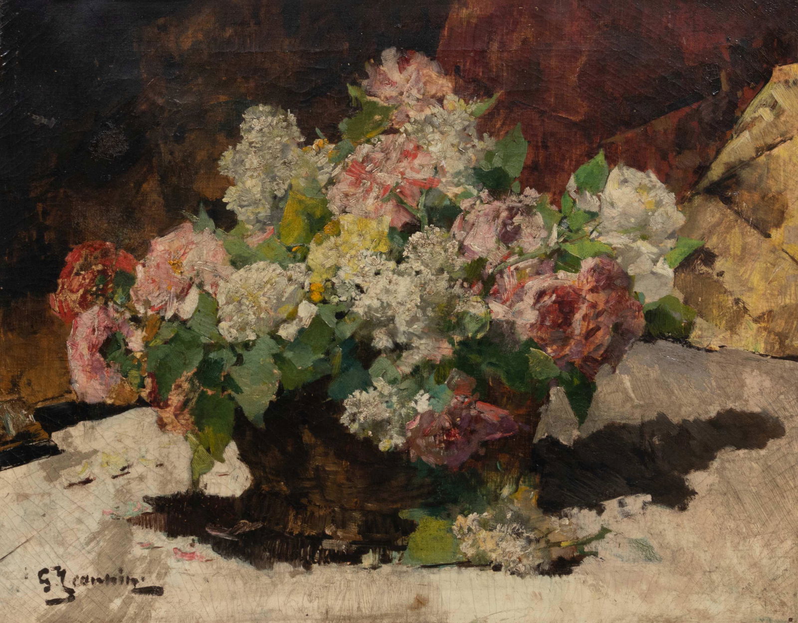 Artist UnknownStill Lifeoil on canvassigned illegibly (1 of 3)