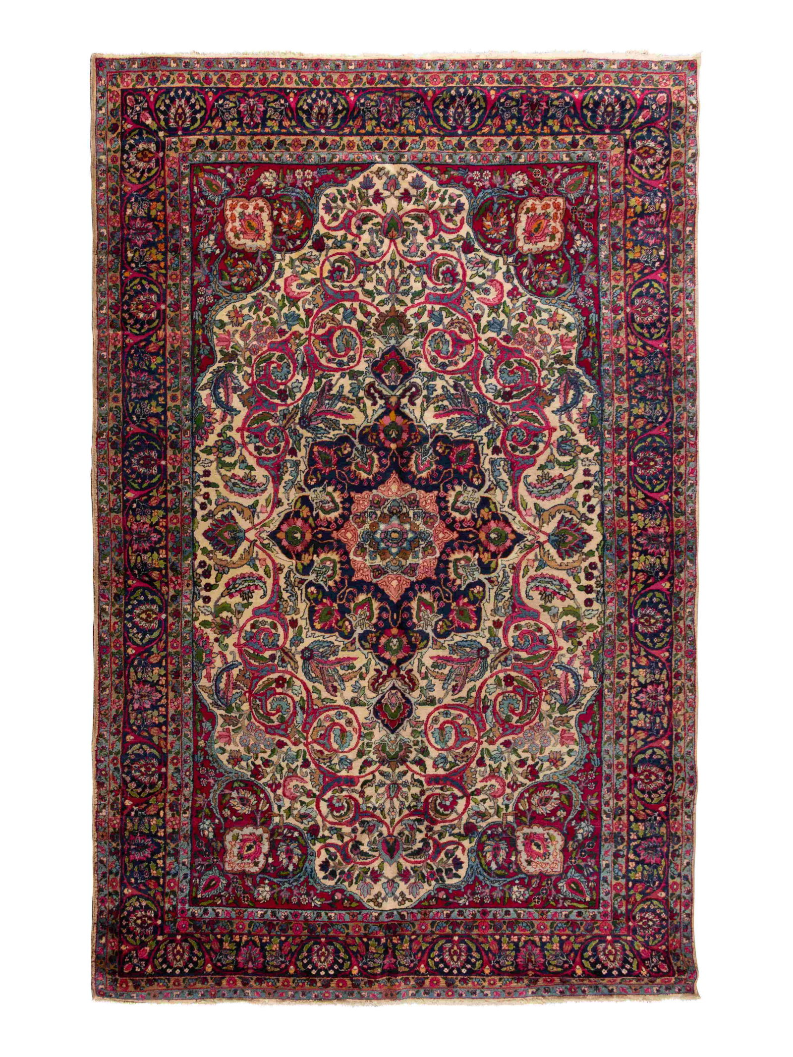 A Kirman Wool Rug (1 of 3)