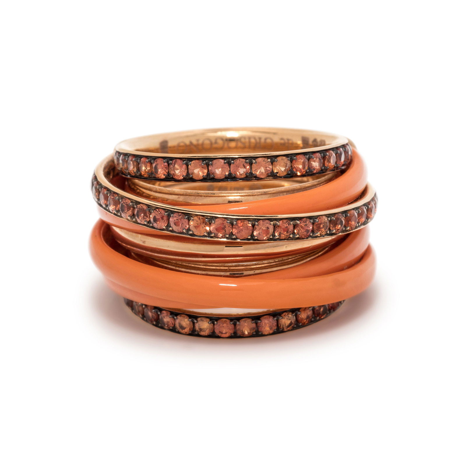 DE GRISOGONO, ORANGE SAPPHIRE AND CERAMIC 'ALLEGRA' (1 of 3)