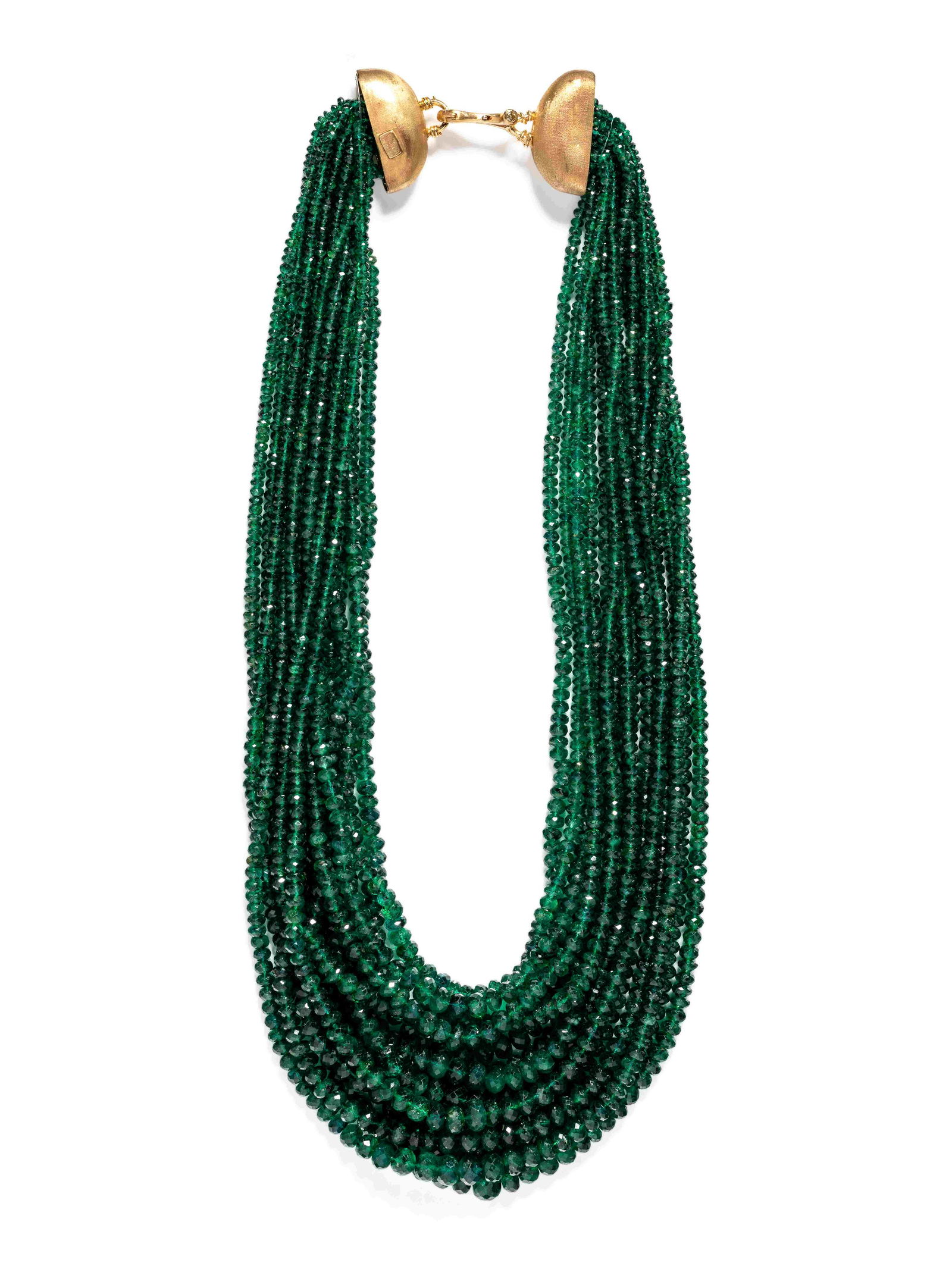 ANGELA PINTALDI, MULTISTRAND EMERALD BEAD NECKLACE (1 of 2)