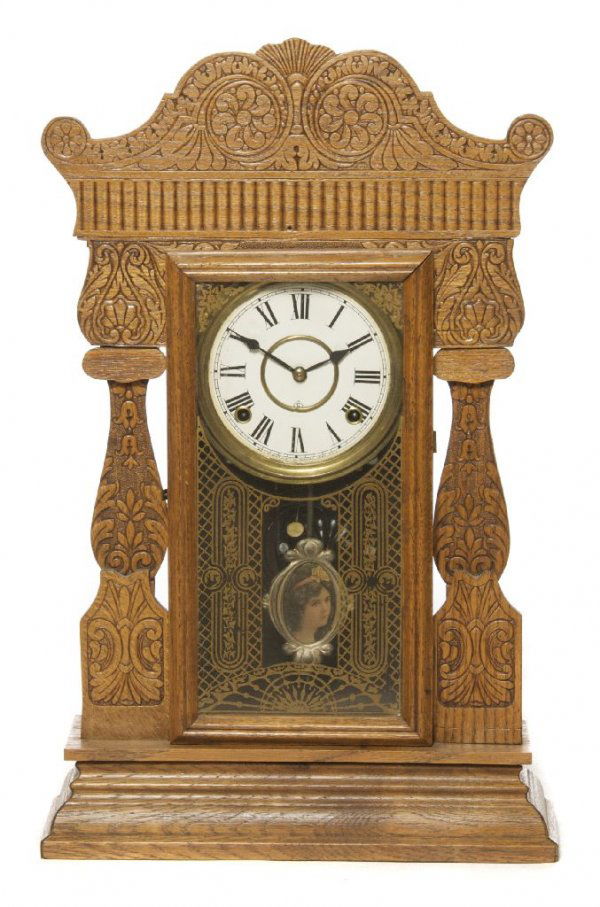 An American Gingerbread Clock, Gilbert Clock Company, H