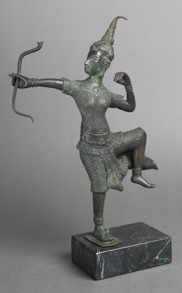 A Southeast Asian Bronze Figure, Height 12 1/4 inc