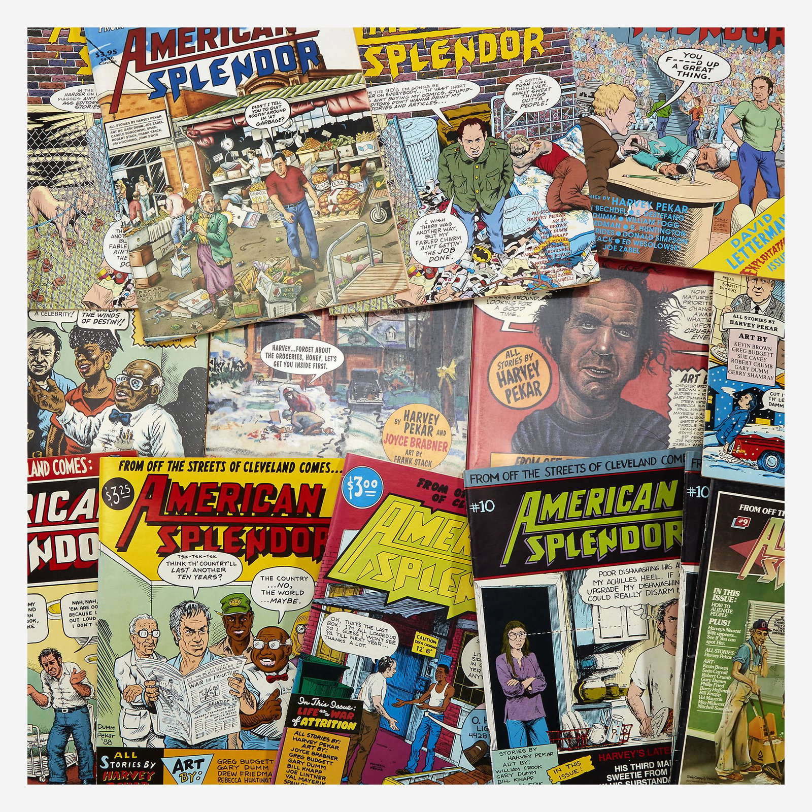 [Counter-Culture] Pekar, Harvey, American Splendor: [Counter-Culture] Pekar, Harvey American Splendor Collection Cleveland, Ohio, etc., 1977-94. In 17 volumes. Including Nos. 2, 5, 7, 8, 9, 10 (two copies), 11, 13, 14 (two copies), 15 (two copies), as 
