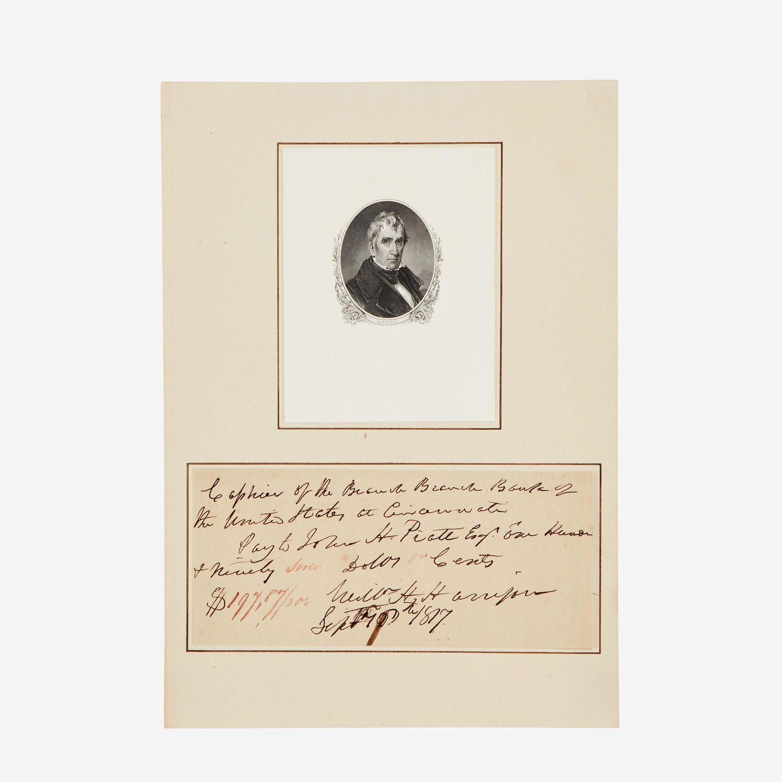 [Presidential] Harrison, William Henry, Autograph (1 of 1)