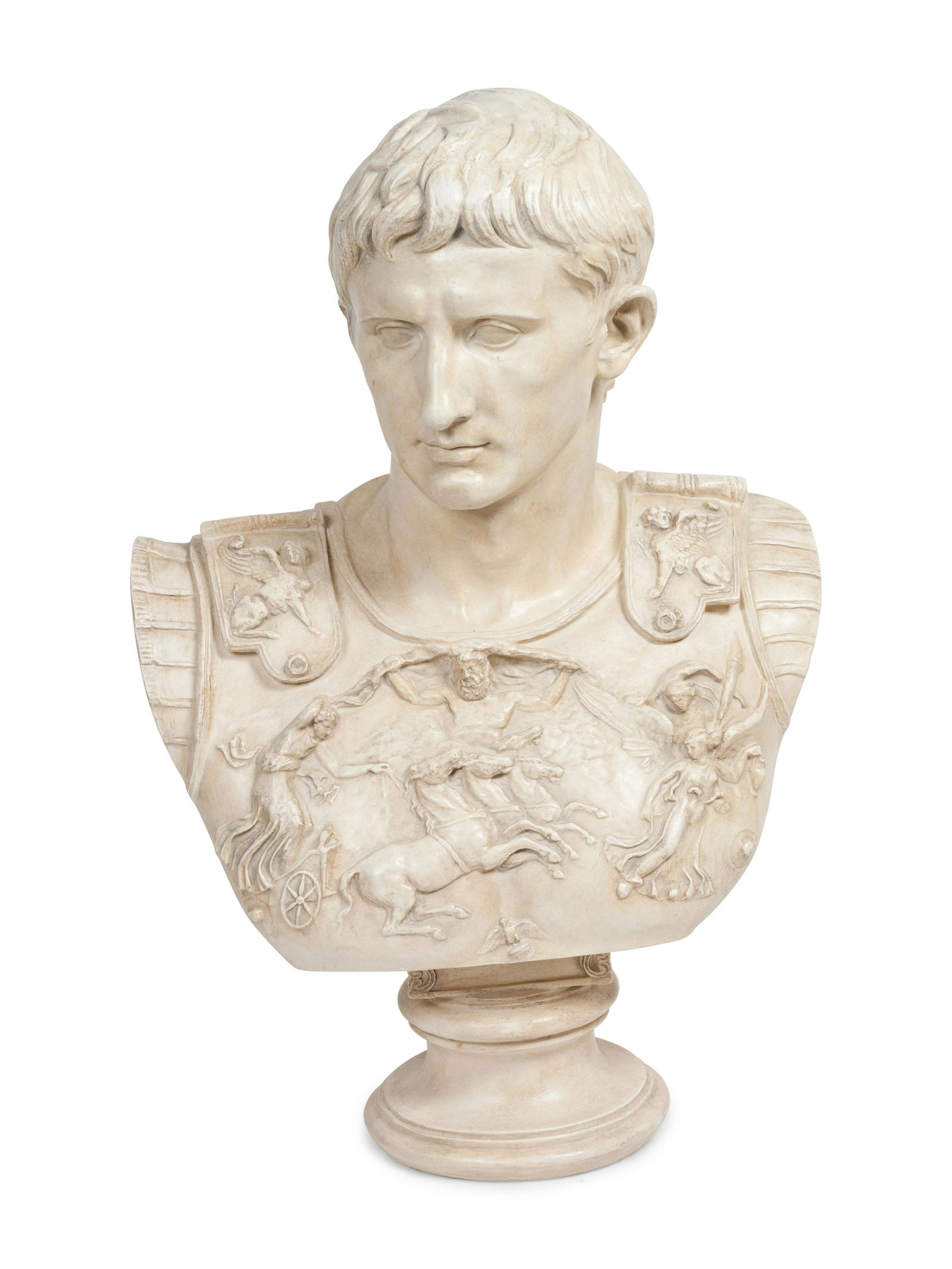 A Composition Bust of Caesar Augustus (1 of 3)