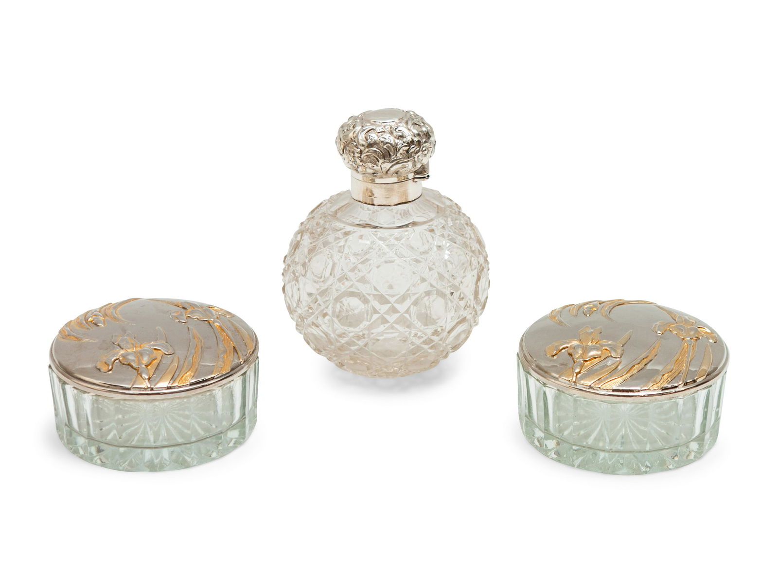 A Group of Art Nouveau Silver Dresser Objects Including (1 of 4)