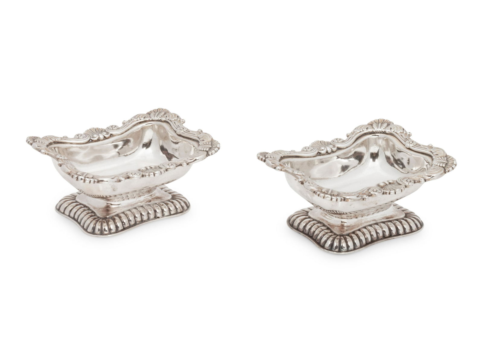 A Pair of George IV Silver Salt Cellars Height 1 (1 of 2)