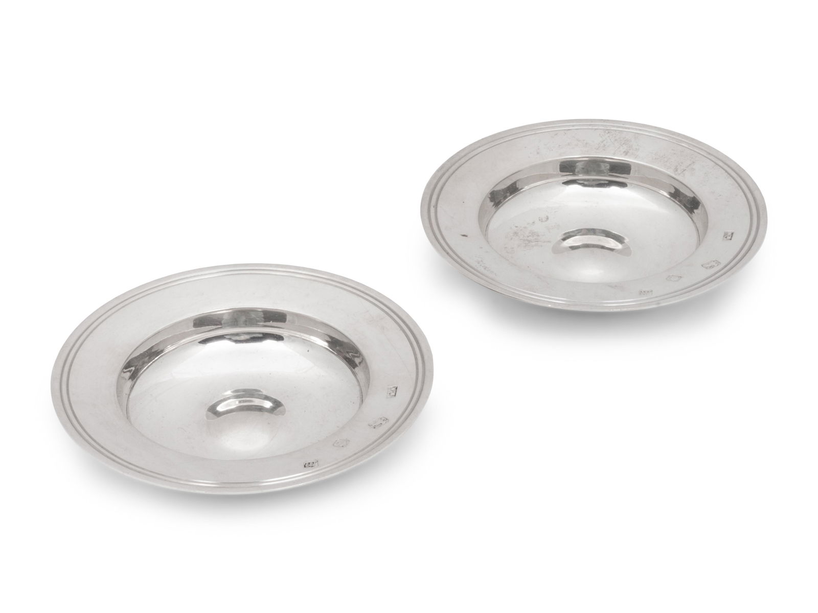 A Pair of English Silver Armada Dishes Height 9 1/2 (1 of 3)