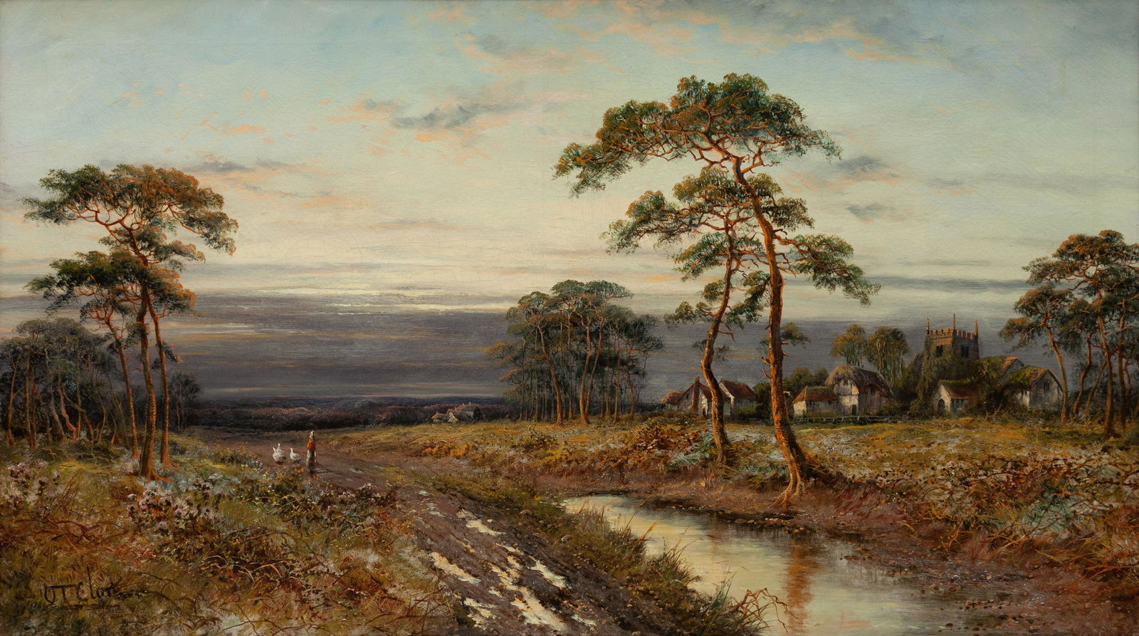 Octavius Thomas Clark (British, 1850-1921) The Way (1 of 3)