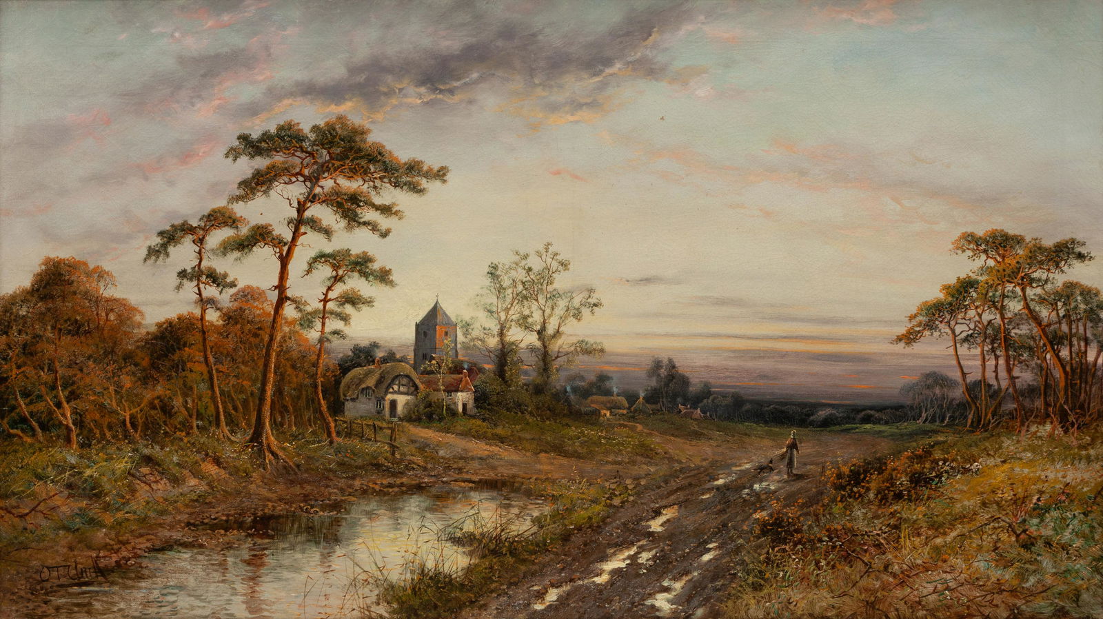 Octavius Thomas Clark (British, 1850-1921) Home from (1 of 3)