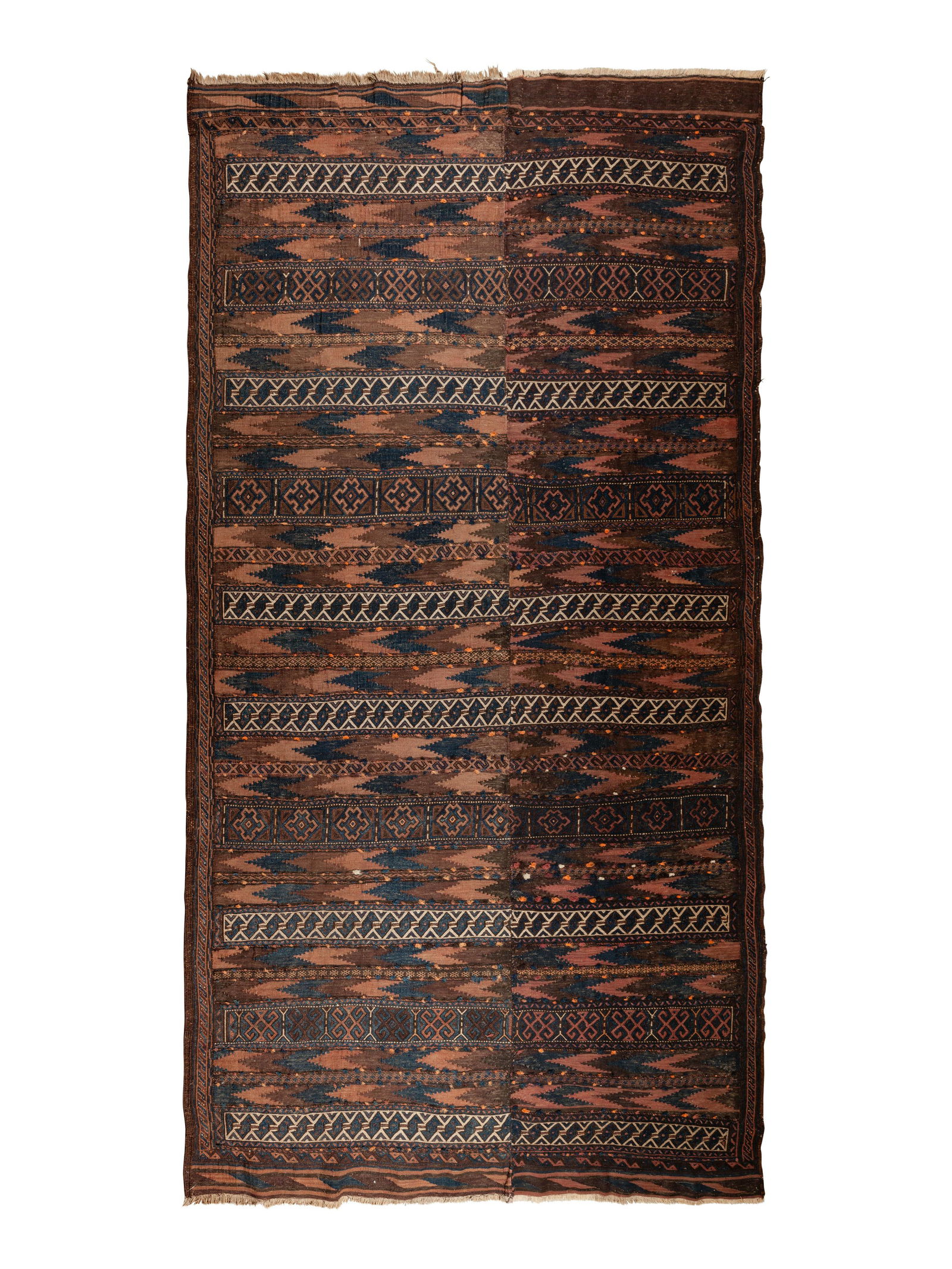 An Afghan Baluch Wool Rug 120 x 65 inches. (1 of 1)