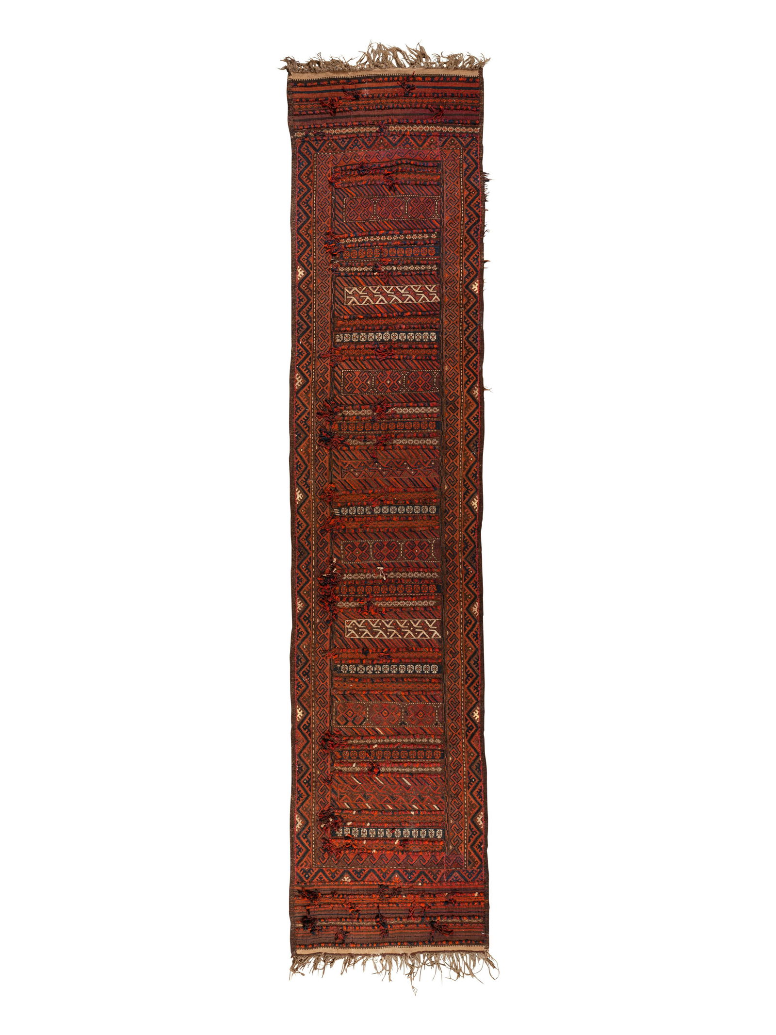 An Afghan Baluch Rug 124 x 29 inches (1 of 1)