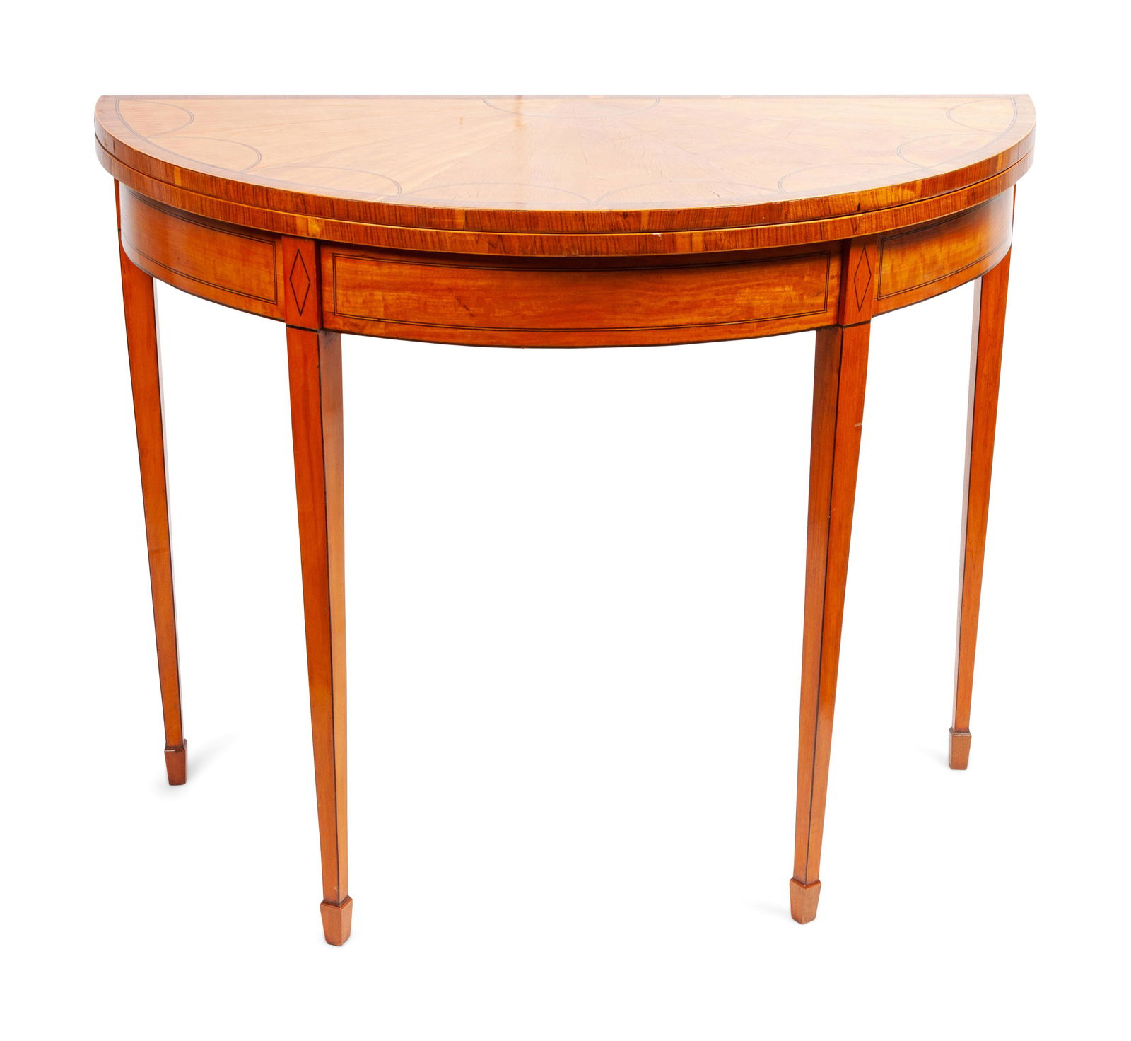 A Pair of Hepplewhite Game Tables Height 39 1/2 x width (1 of 3)