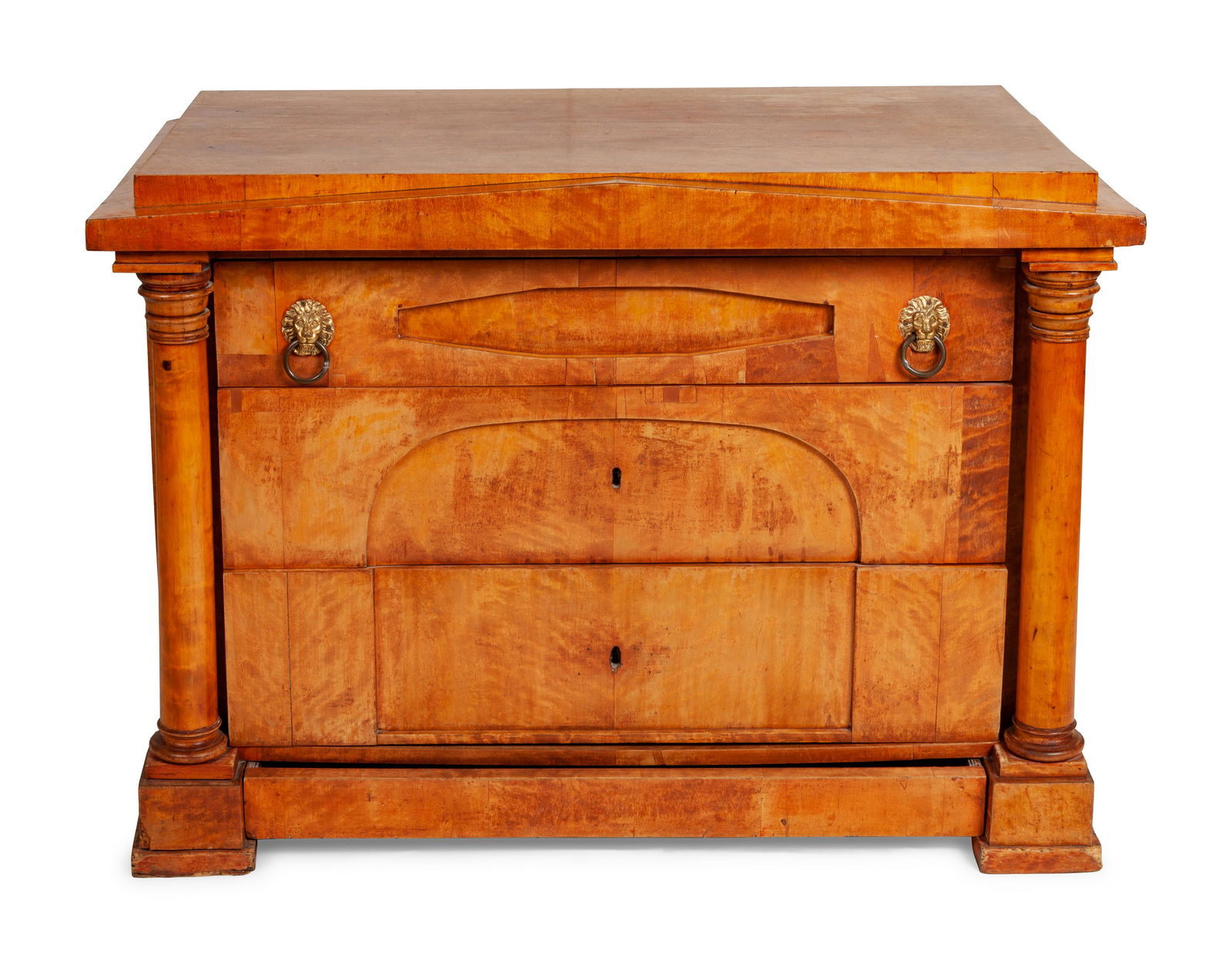 A Biedermeier Commode Height 31 1/4 x width 33 1/2 x (1 of 3)