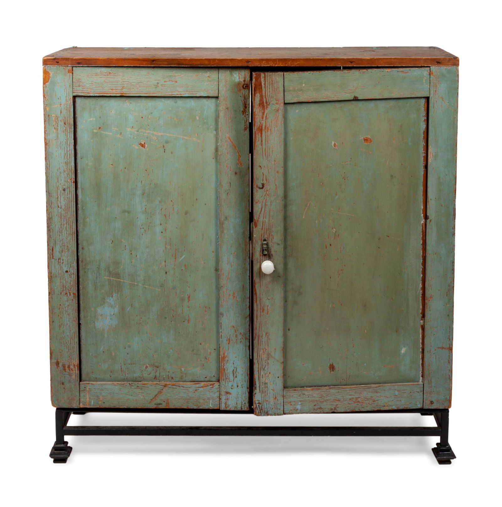 American Painted Pine Cupboard Height 44 x width 42 1/2 (1 of 2)