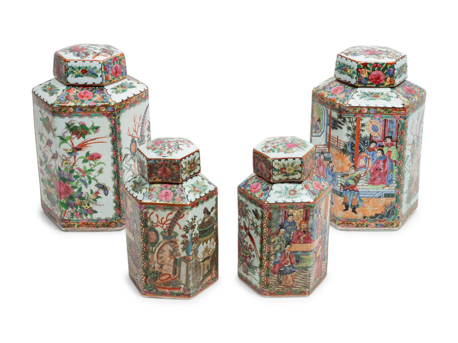 A Group of Chinese Rose Medallion Porcelain Articles (1 of 5)