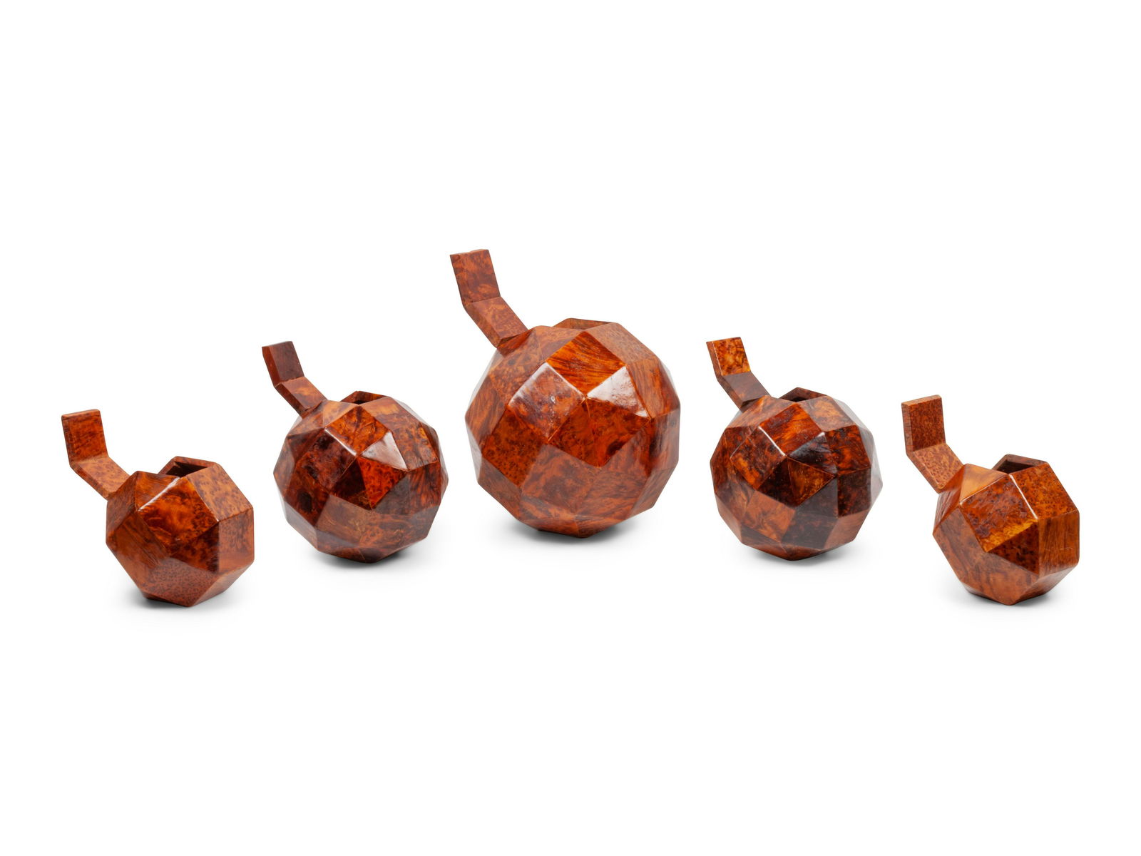 A Group of Geometric Wooden Boxes height 10, width 10 (1 of 2)