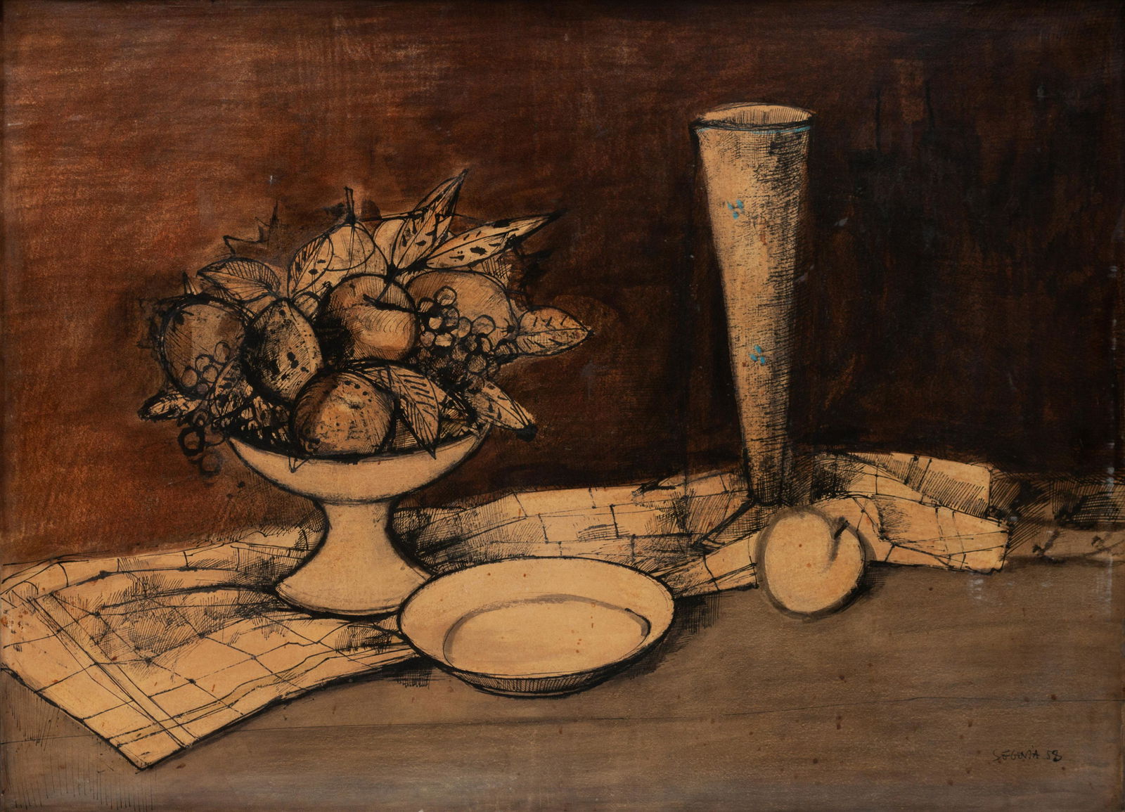 Andre Segovia (Argentinean-Spanish, 1929-1996) Still (1 of 3)