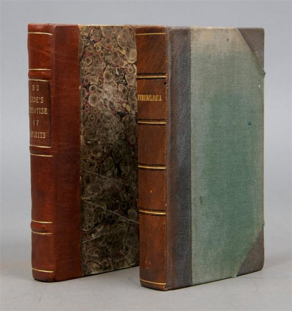 (DEAMONOLOY) A group of 2 books.: (DEAMONOLOY) A group of two books. Daimonologia; Or, a Treatise of Spirits. Wherein Several Places of Scripture are Expounded . . . . By Jacques Daillon. London: Printed for the author, 1723. Bound to