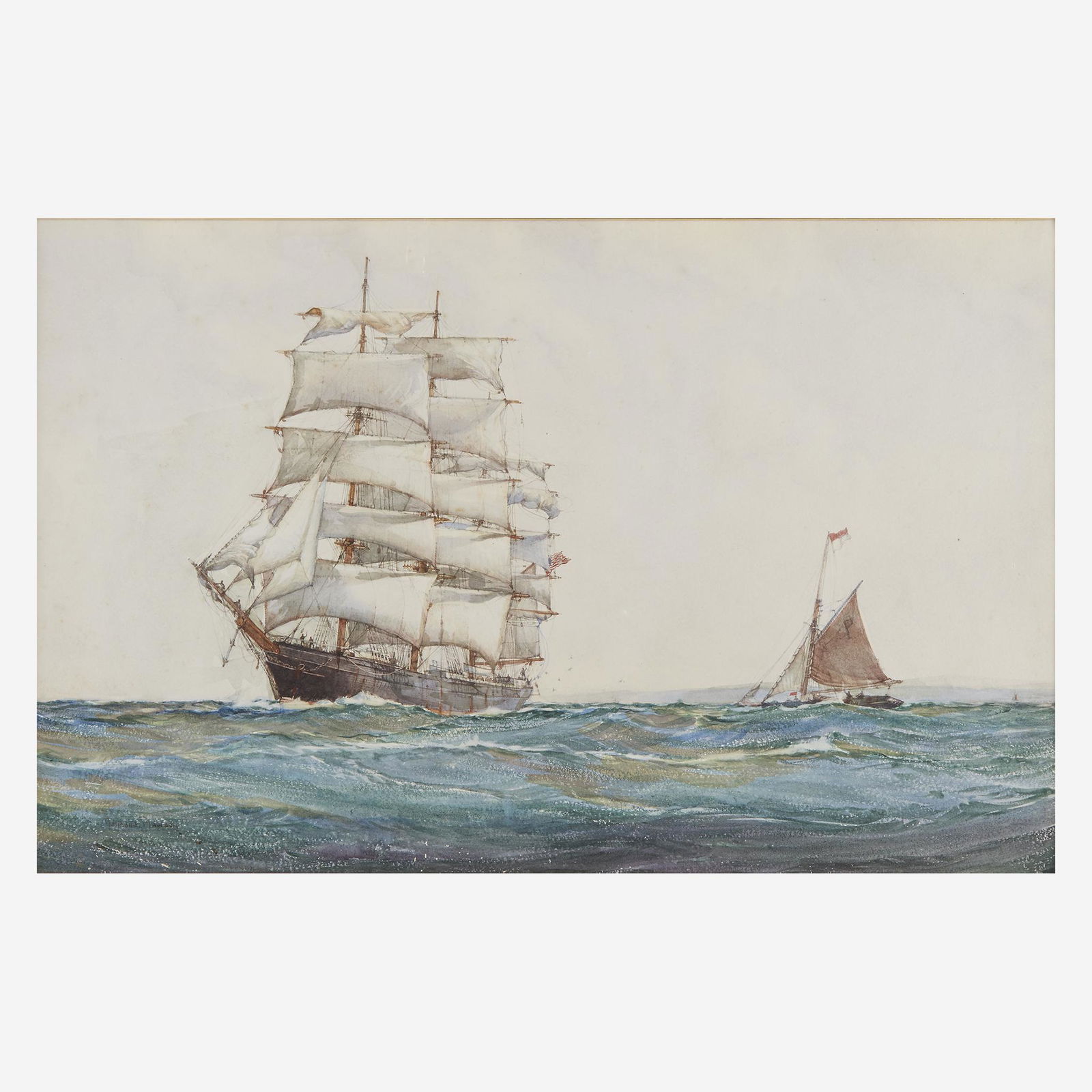 Montague Dawson (British, 1895-1973), , Outward Bound (1 of 2)