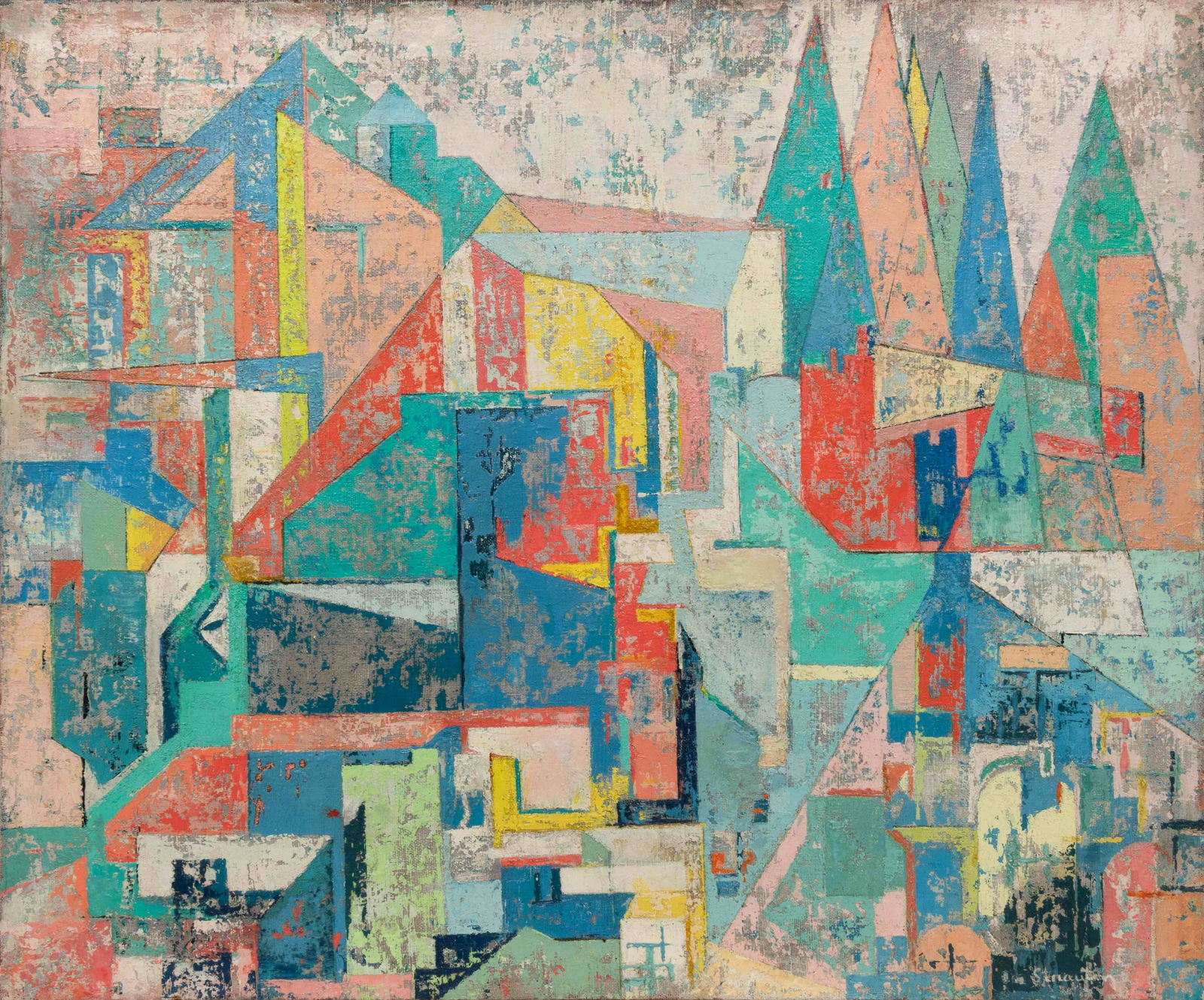 Wally Strautin (American, 1898-1995) Abstract (1 of 2)