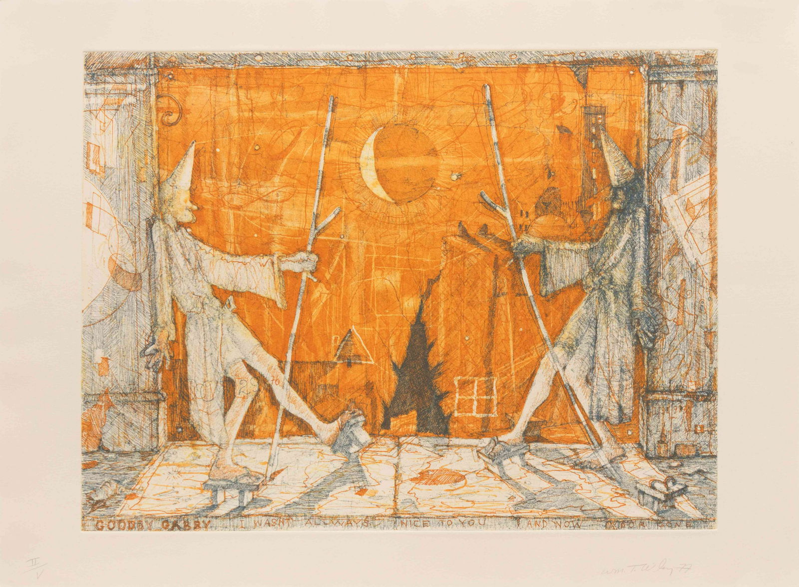 William T. Wiley (American, b. 1937) Green Shoes, 1977 (1 of 5)