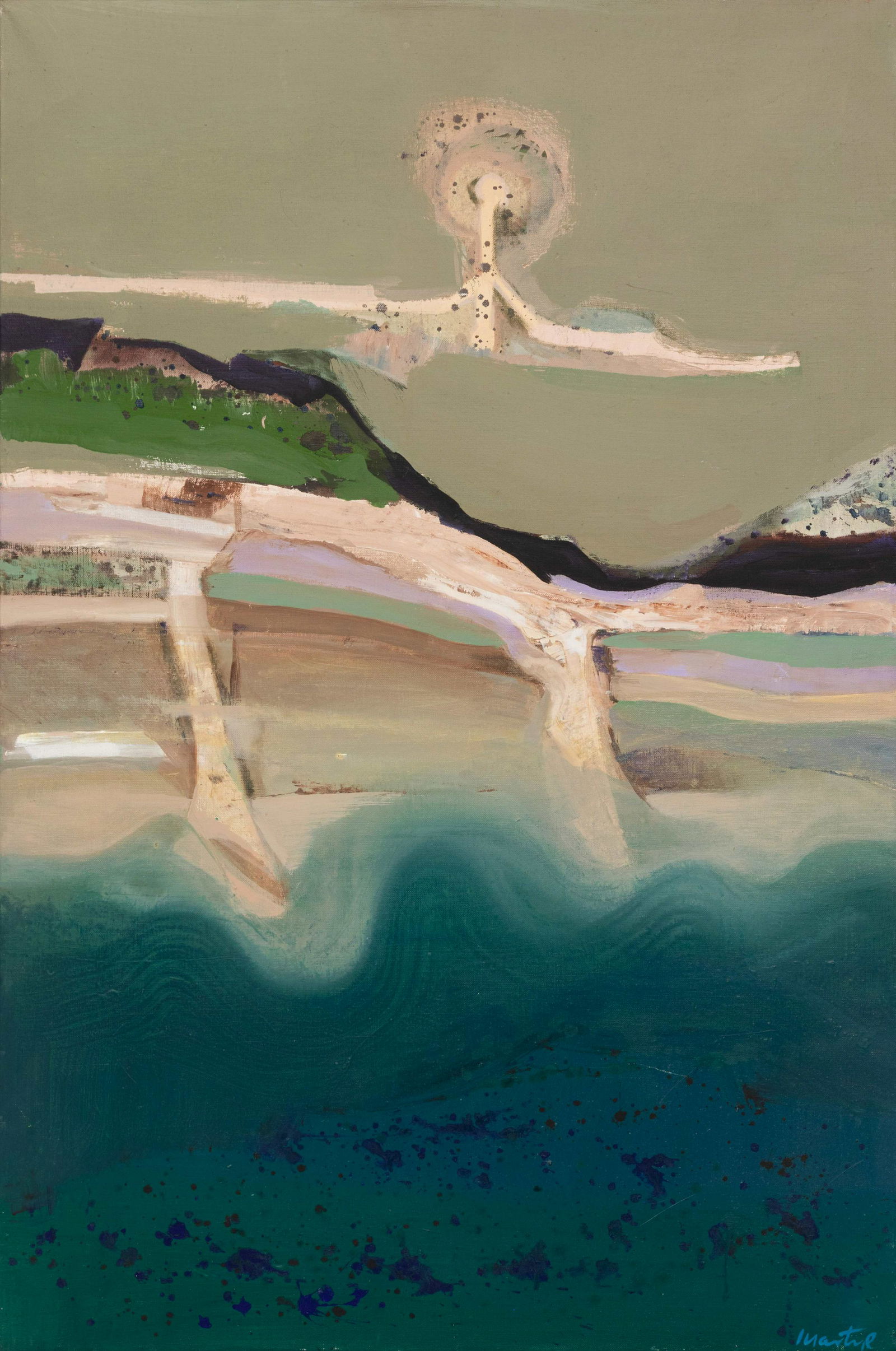 Suzanne Martyl (American, 1917-2013) Cliffs, 1969 (1 of 3)