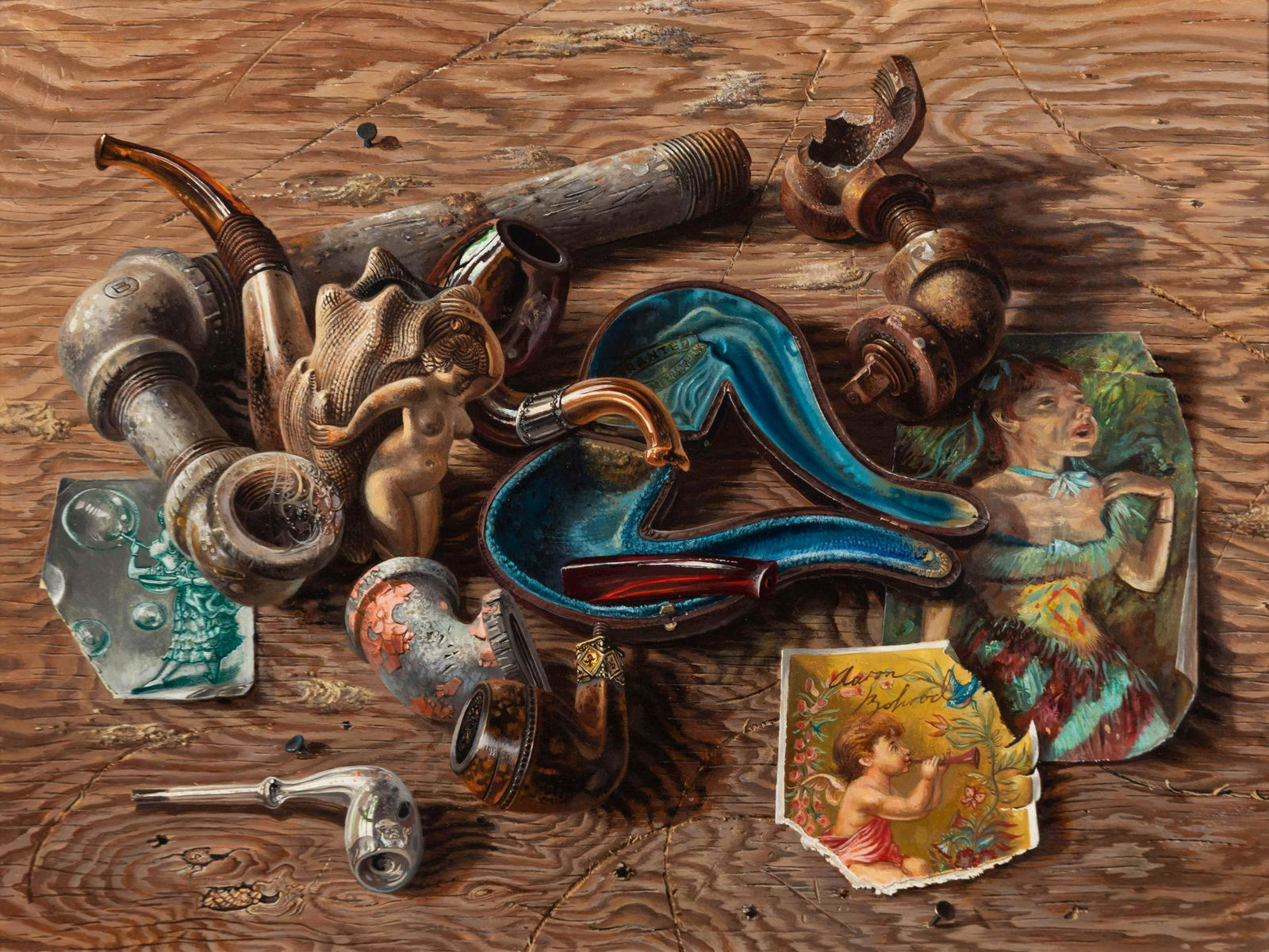 Aaron Bohrod (American, 1907-1992) Old Pipes (1 of 3)