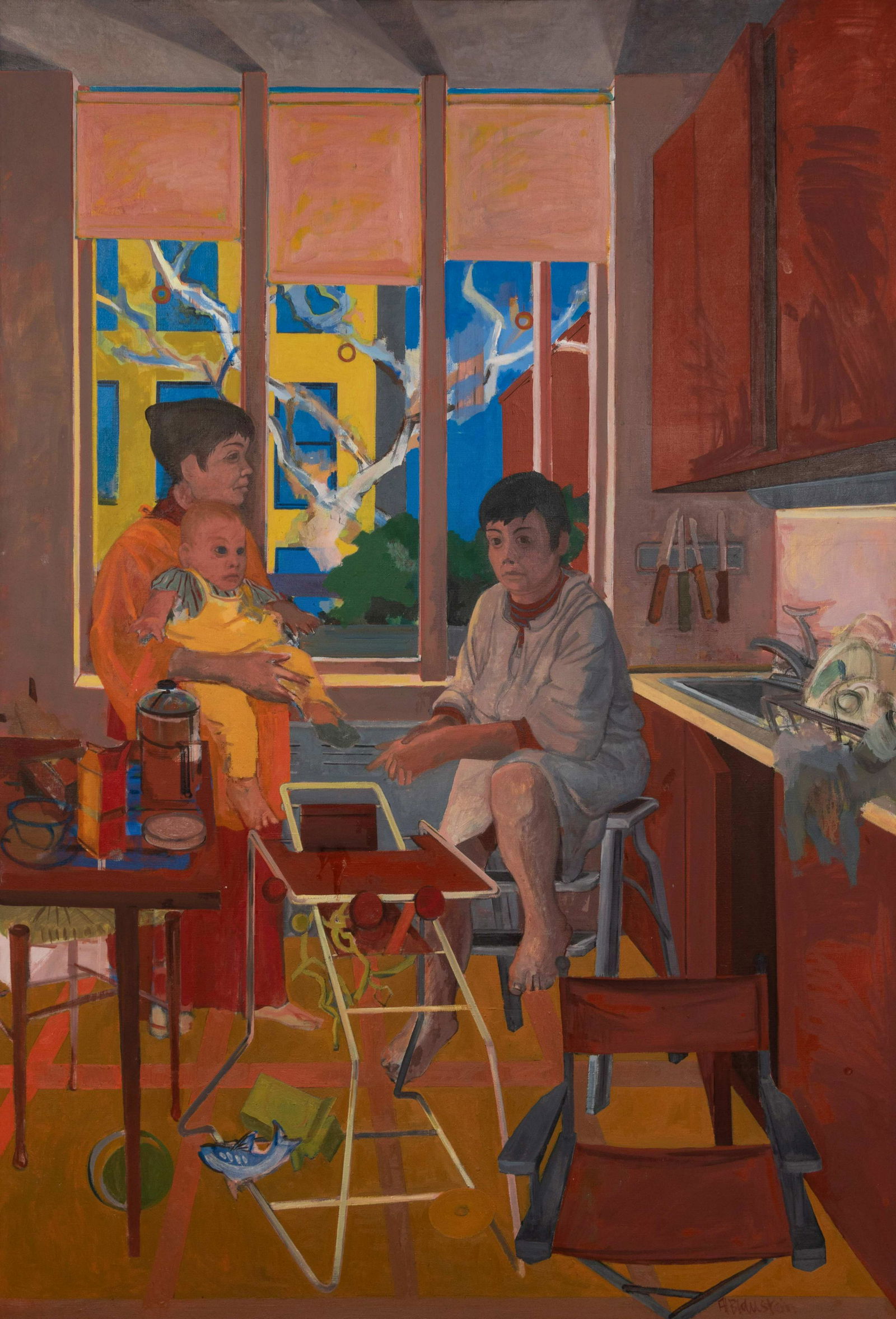 Alfred Blaustein (American, 1924-2004) The Stranger (1 of 4)