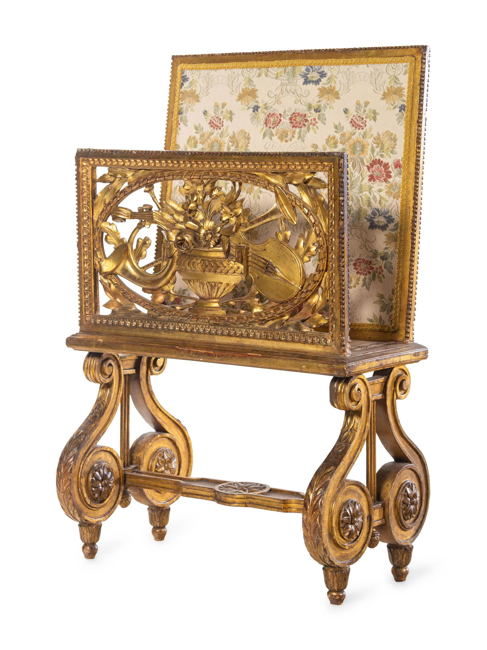 A Louis XVI Style Giltwood Folio Stand (1 of 2)