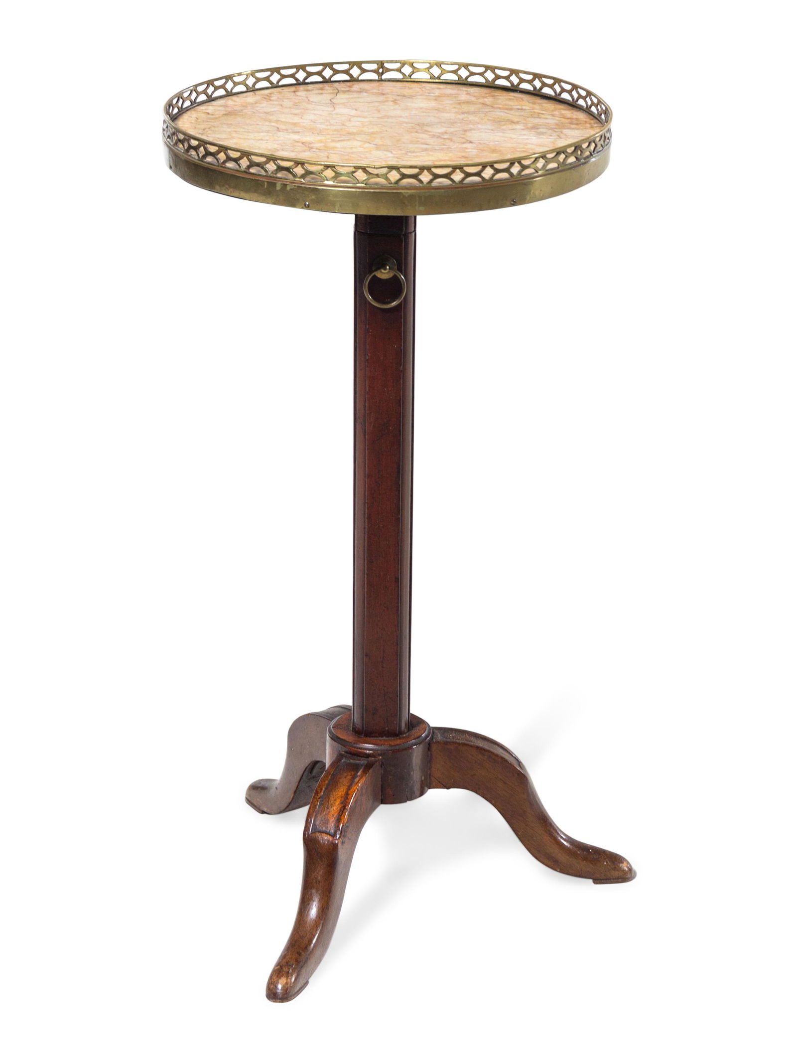 A Louis XVI Style Mahogany Telescopic Marble-Top Side (1 of 2)