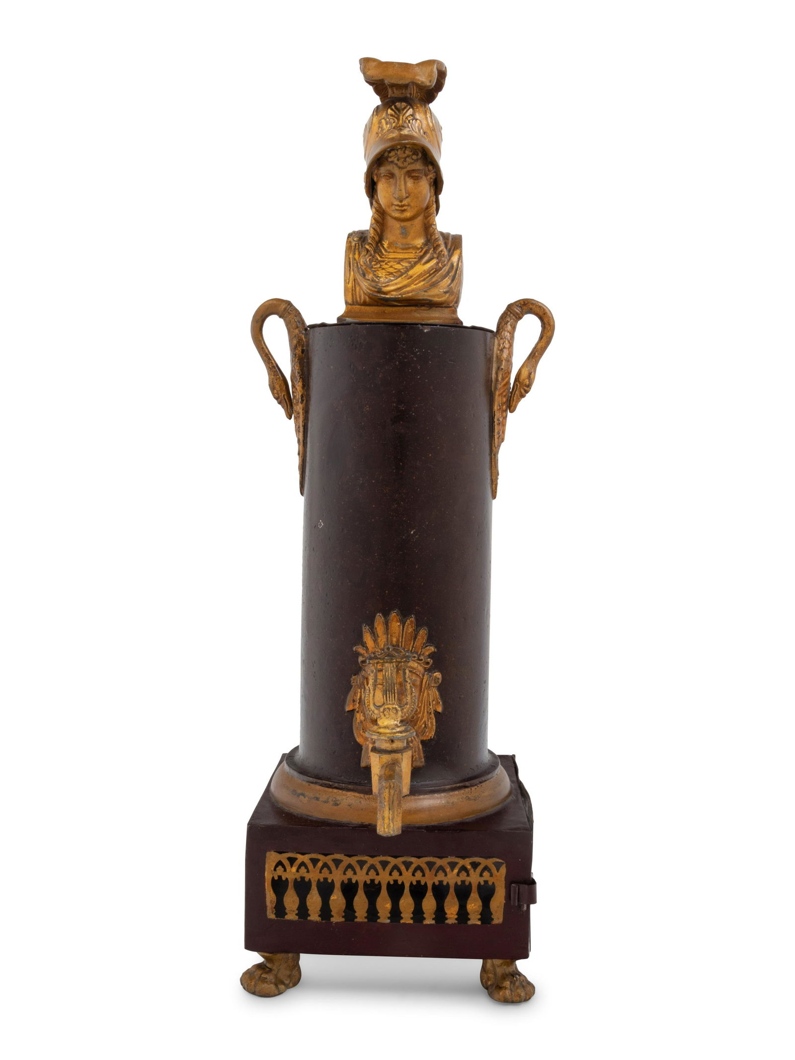 An Empire Parcel Gilt and Painted Tole Cafetiere (1 of 4)