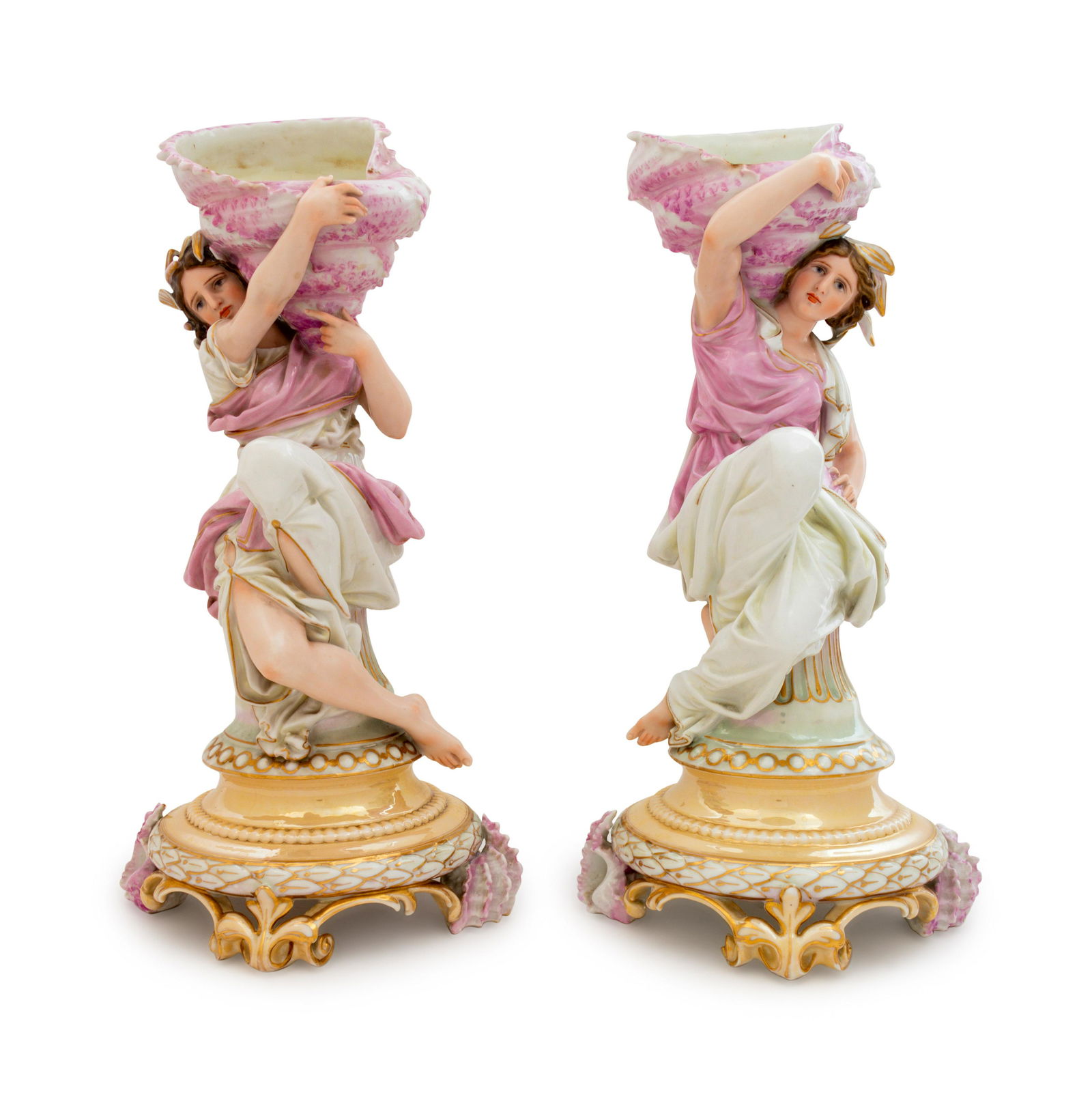 A Pair of Brevete Porcelain Figural Vases (1 of 2)