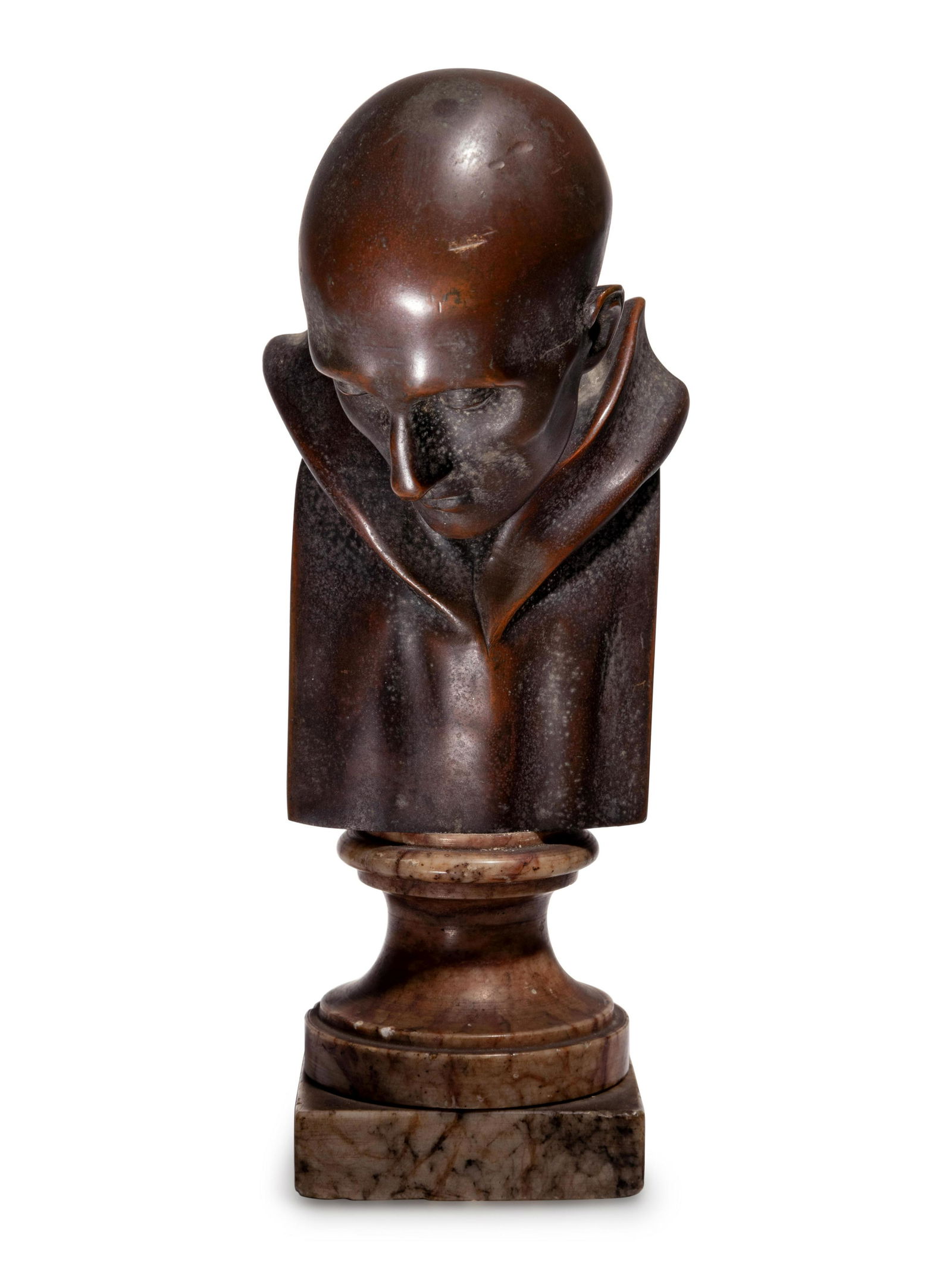 A Continental Bronze Bust of Dante Alighieri (1 of 5)